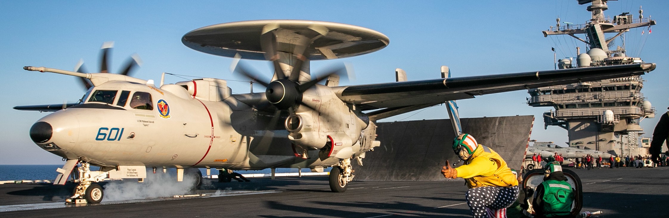 vaw-121 bluetails airborne command control squadron e-2d advanced hawkeye cvw-7 cvn-77 uss george h. w. bush 165