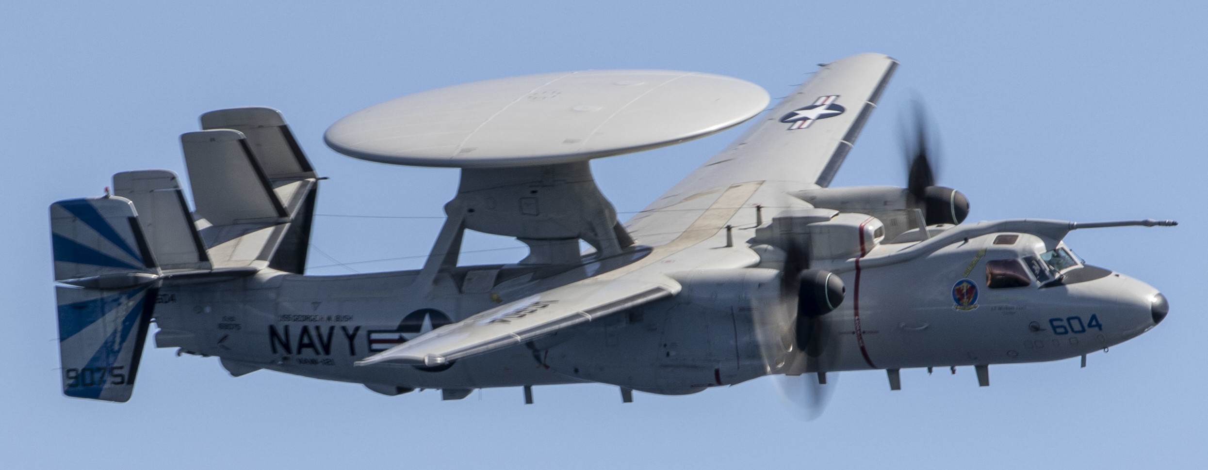 vaw-121 bluetails airborne command control squadron e-2d advanced hawkeye cvw-7 cvn-77 uss george h. w. bush 166