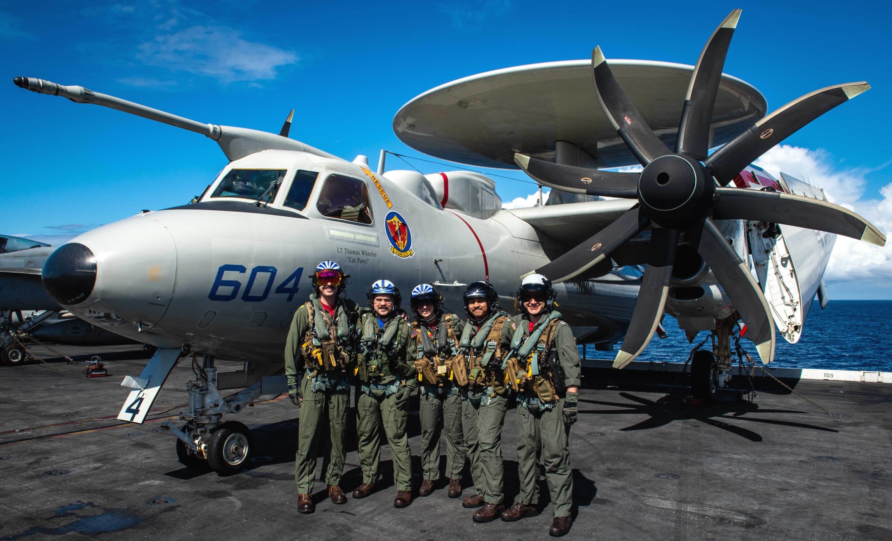 vaw-121 bluetails airborne command control squadron e-2d advanced hawkeye cvw-7 cvn-77 uss george h. w. bush 168