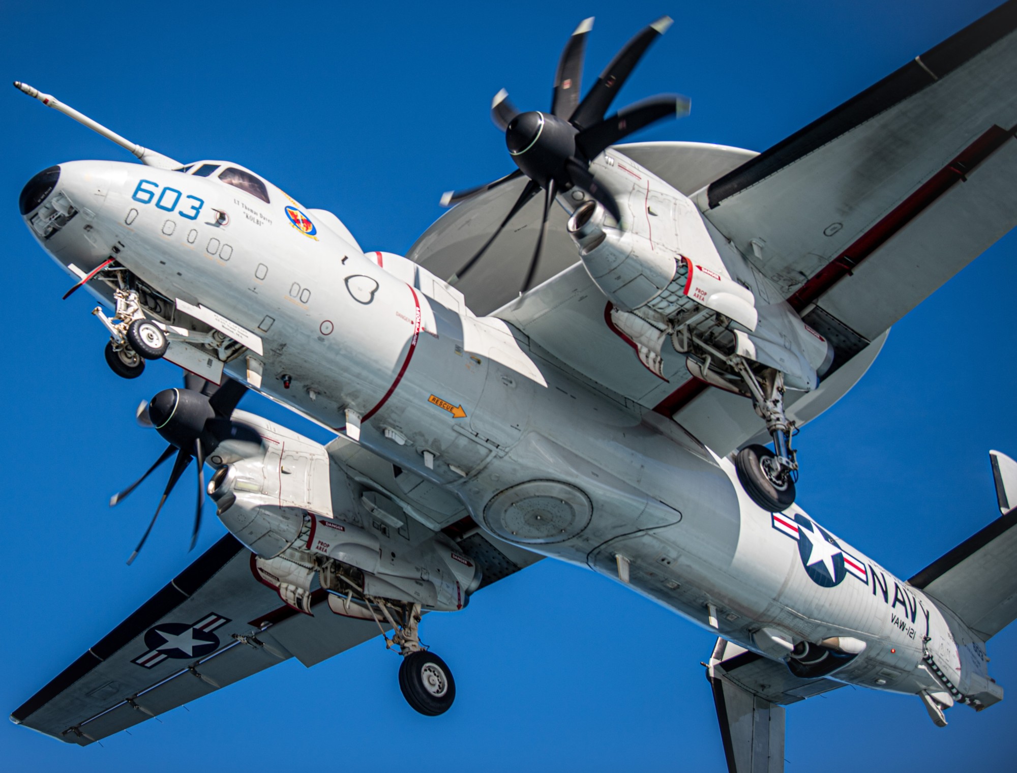 vaw-121 bluetails airborne command control squadron e-2d advanced hawkeye uss nimitz cvn-68 2024 174