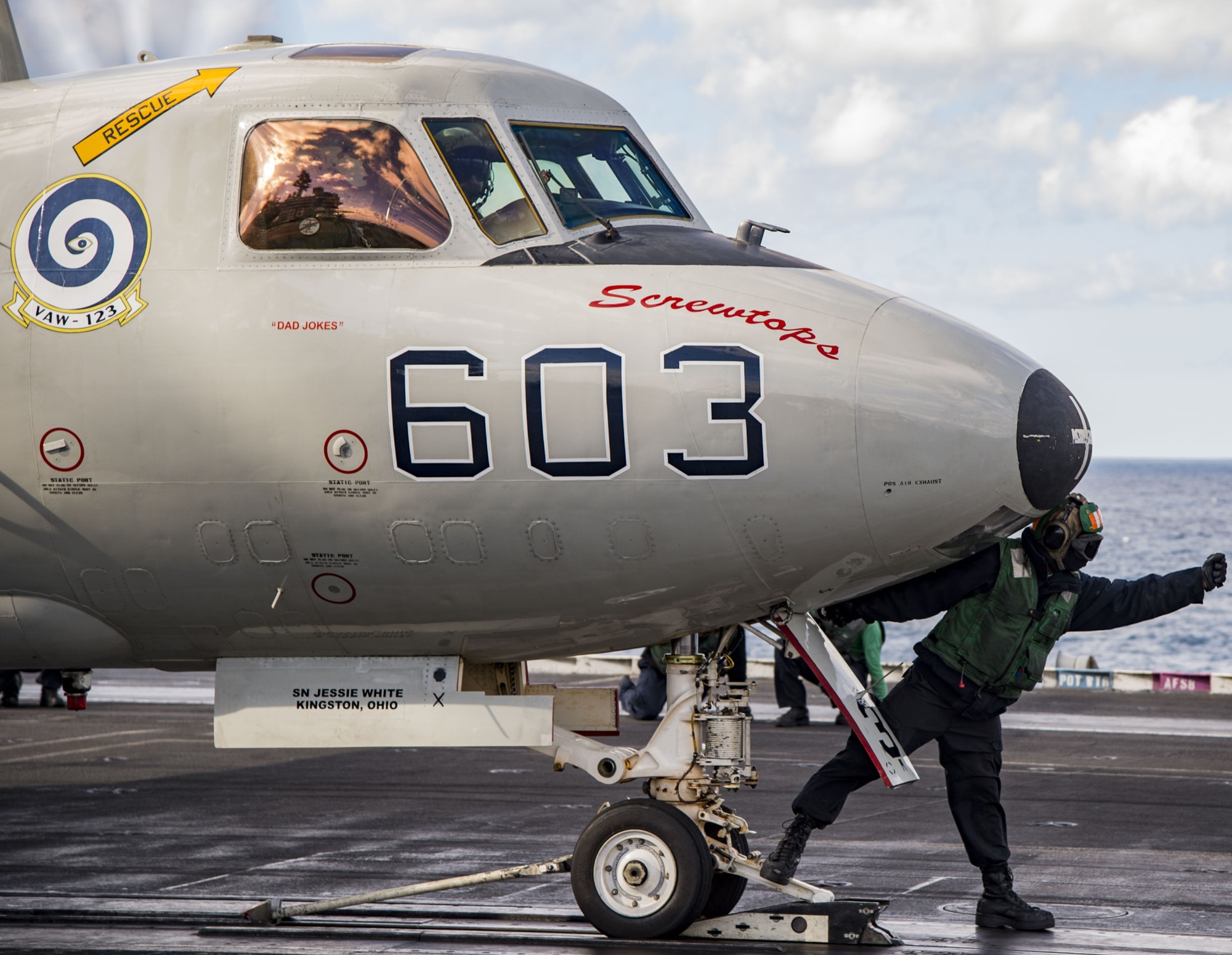 vaw-123 screwtops airborne command and control squadron cvw-3 cvn-69 uss dwight d. eisenhower 60