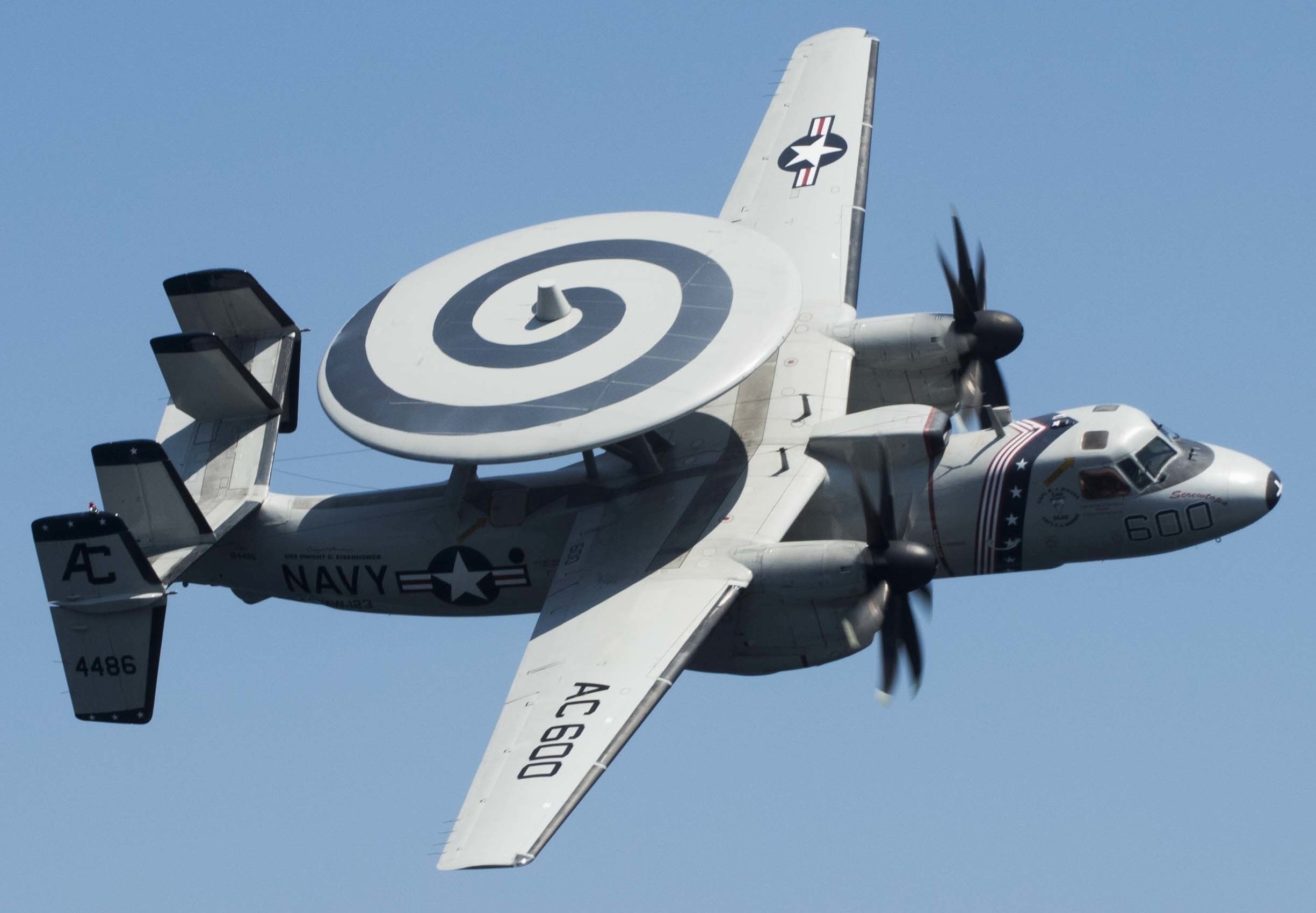 vaw-123 screwtops airborne command and control squadron cvw-3 cvn-69 uss dwight d. eisenhower 65