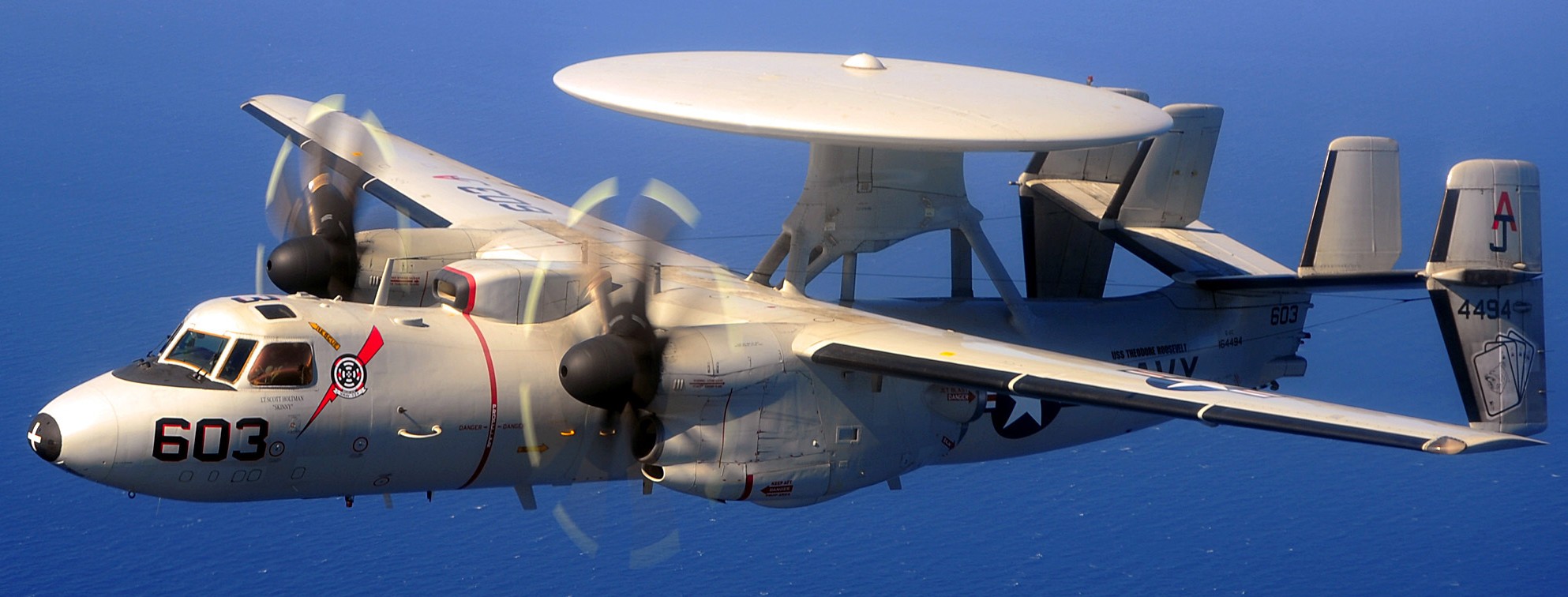 vaw-124 bear aces airborne command control squadron e-2c hawkeye cvn-71 uss theodore roosevelt 2009 45