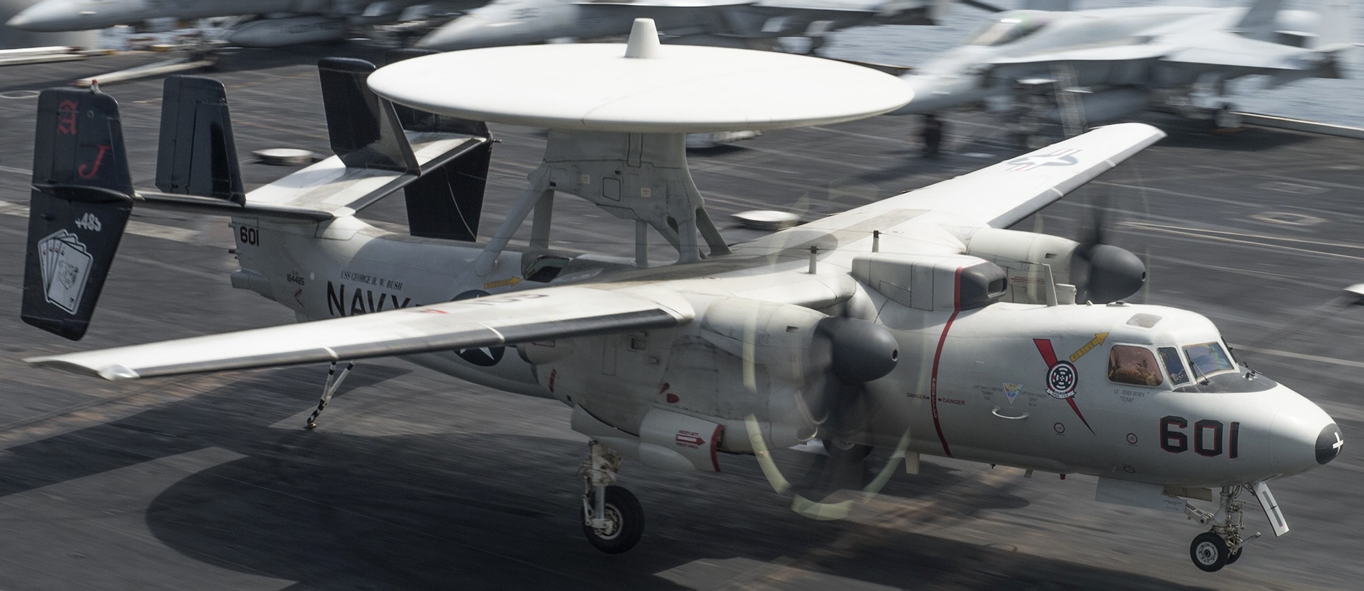 vaw-124 bear aces airborne command control squadron e-2c hawkeye cvn-77 uss george h. w. bush 66