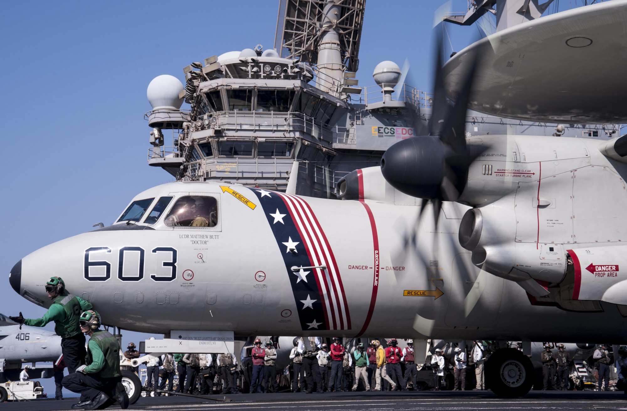 vaw-124 bear aces airborne command control squadron e-2c hawkeye cvn-77 uss george h. w. bush 70