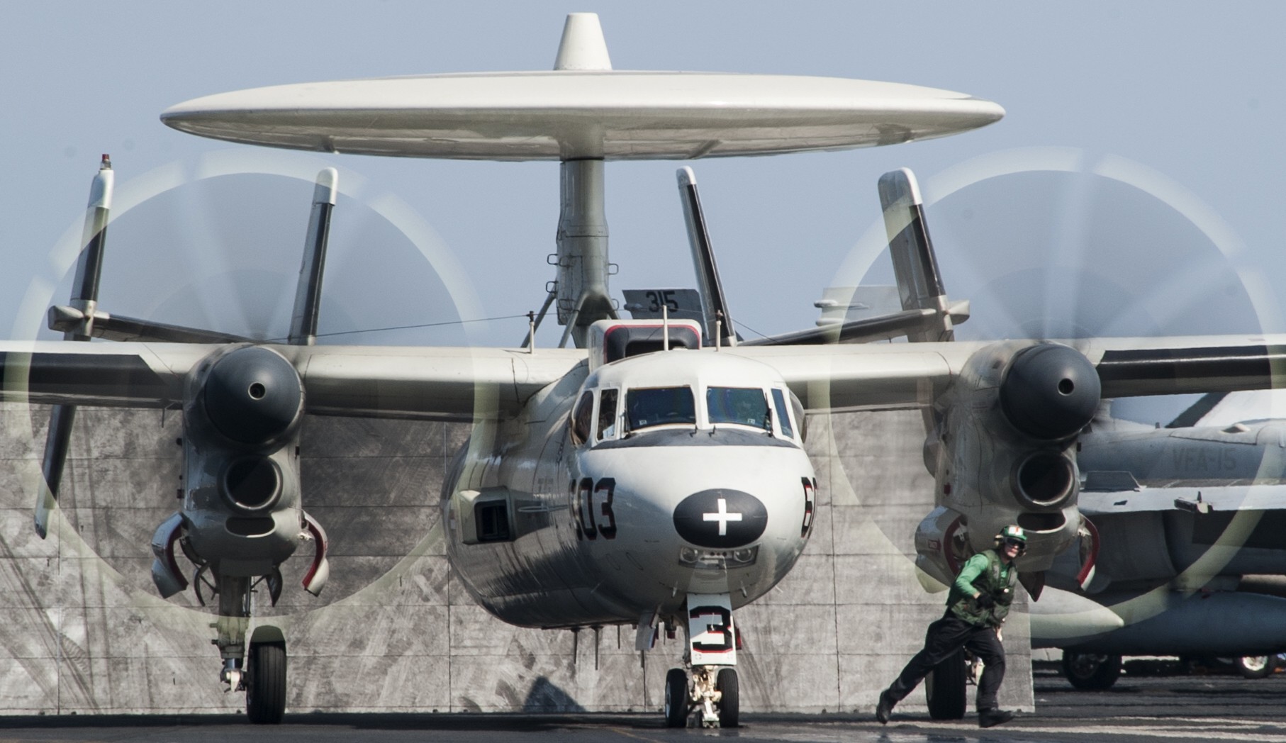 vaw-124 bear aces airborne command control squadron e-2c hawkeye cvn-77 uss george h. w. bush 2014 78