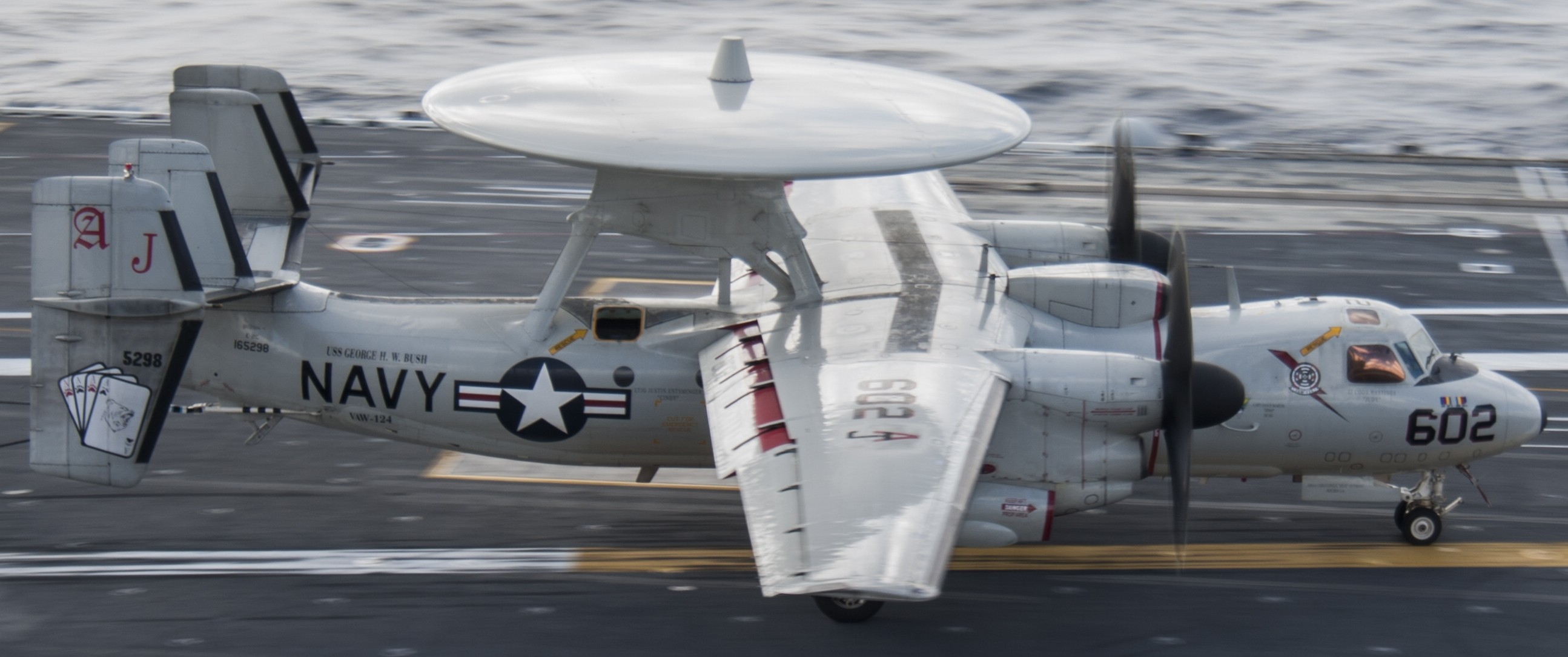 vaw-124 bear aces airborne command control squadron e-2c hawkeye cvn-77 uss george h. w. bush 81