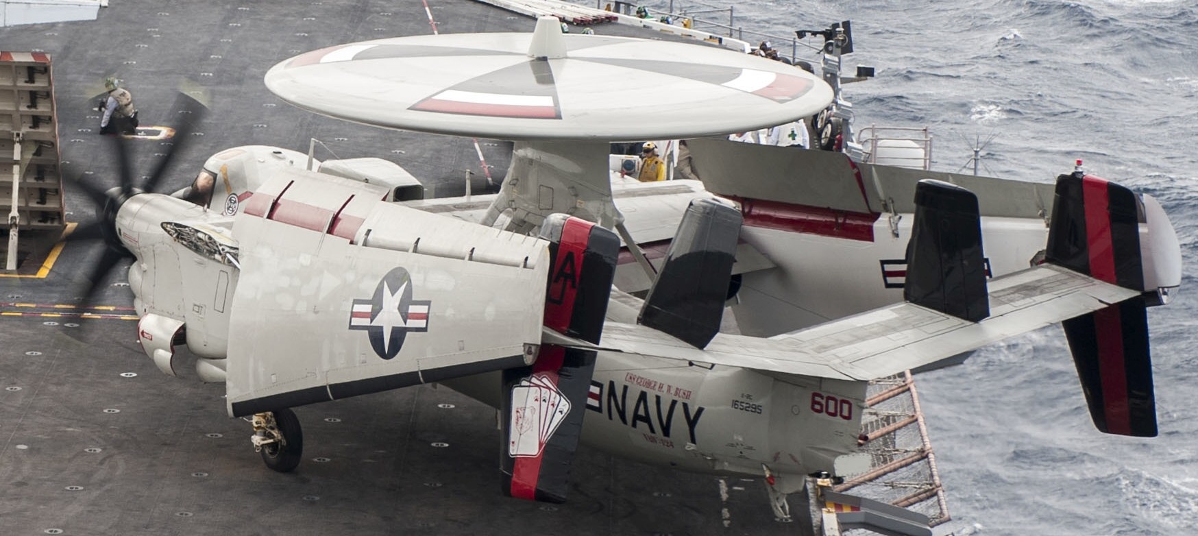 vaw-124 bear aces airborne command control squadron e-2c hawkeye cvn-77 uss george h. w. bush 2016 83