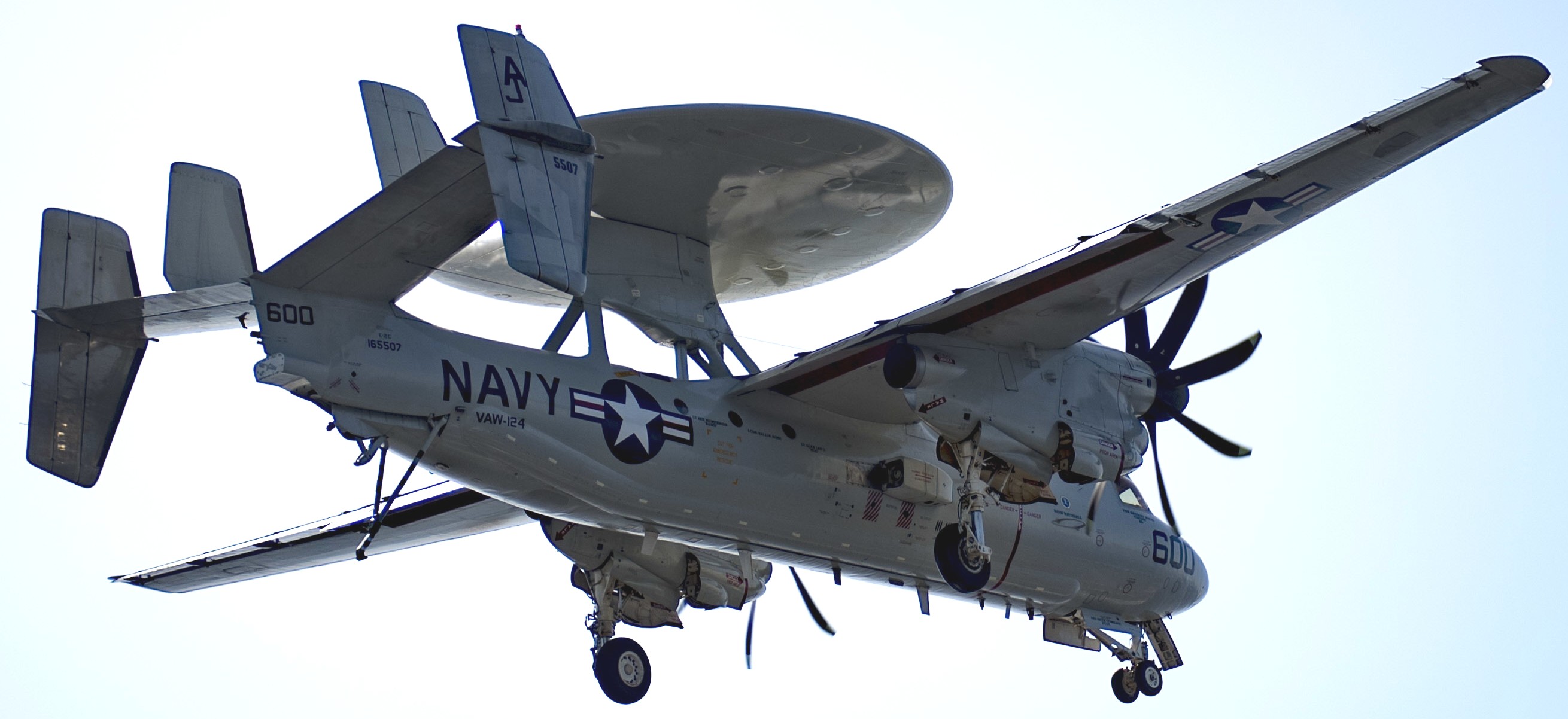 vaw-124 bear aces airborne command control squadron e-2c hawkeye cvn-77 uss george h. w. bush 87