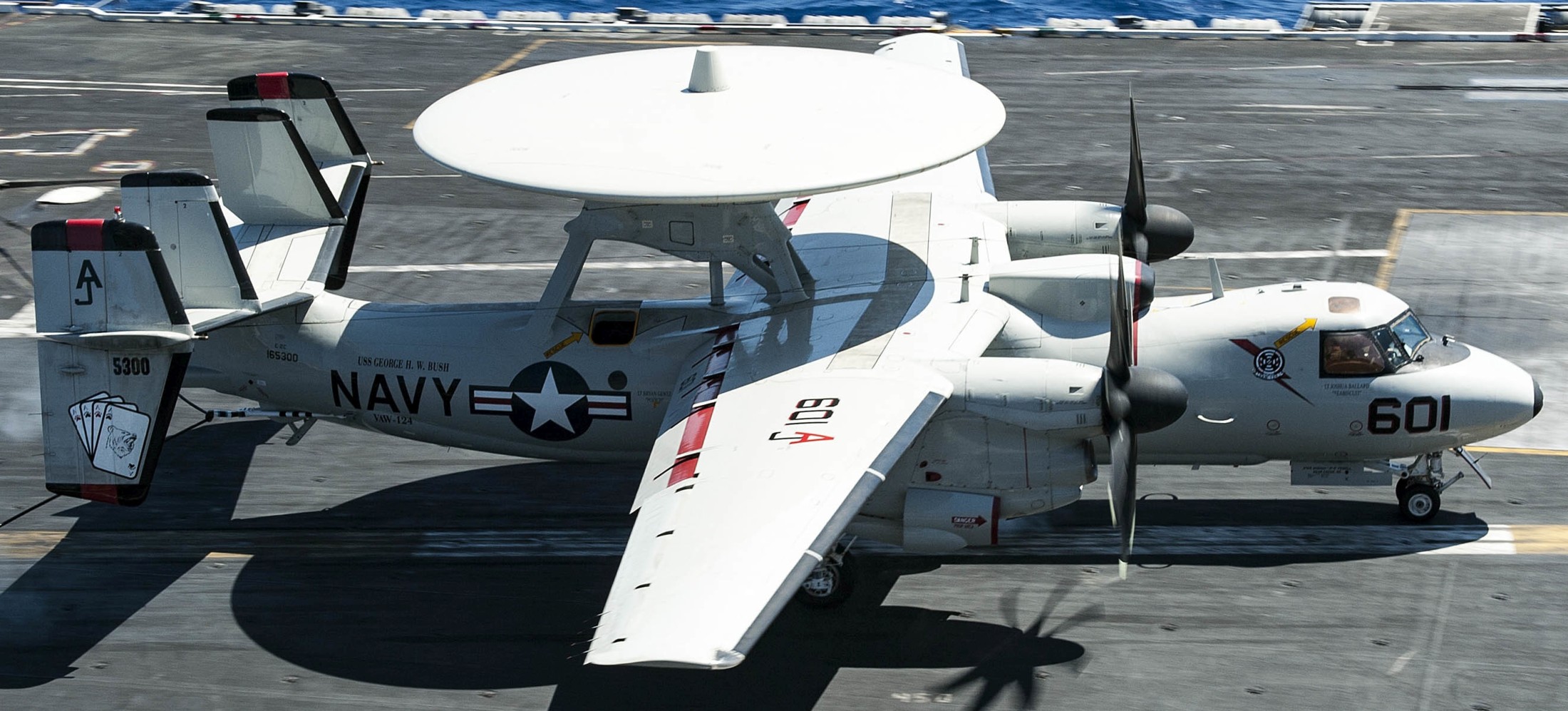 vaw-124 bear aces airborne command control squadron e-2c hawkeye cvn-77 uss george h. w. bush 88