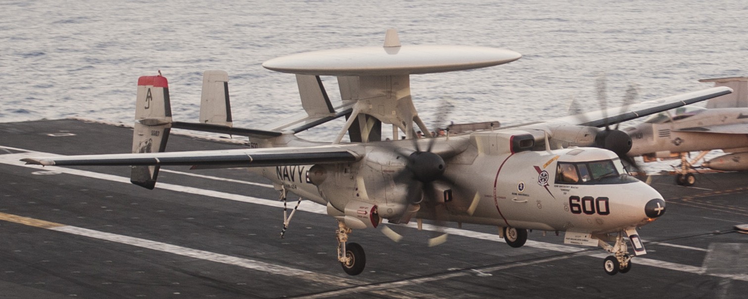 vaw-124 bear aces airborne command control squadron e-2c hawkeye cvn-77 uss george h. w. bush 90