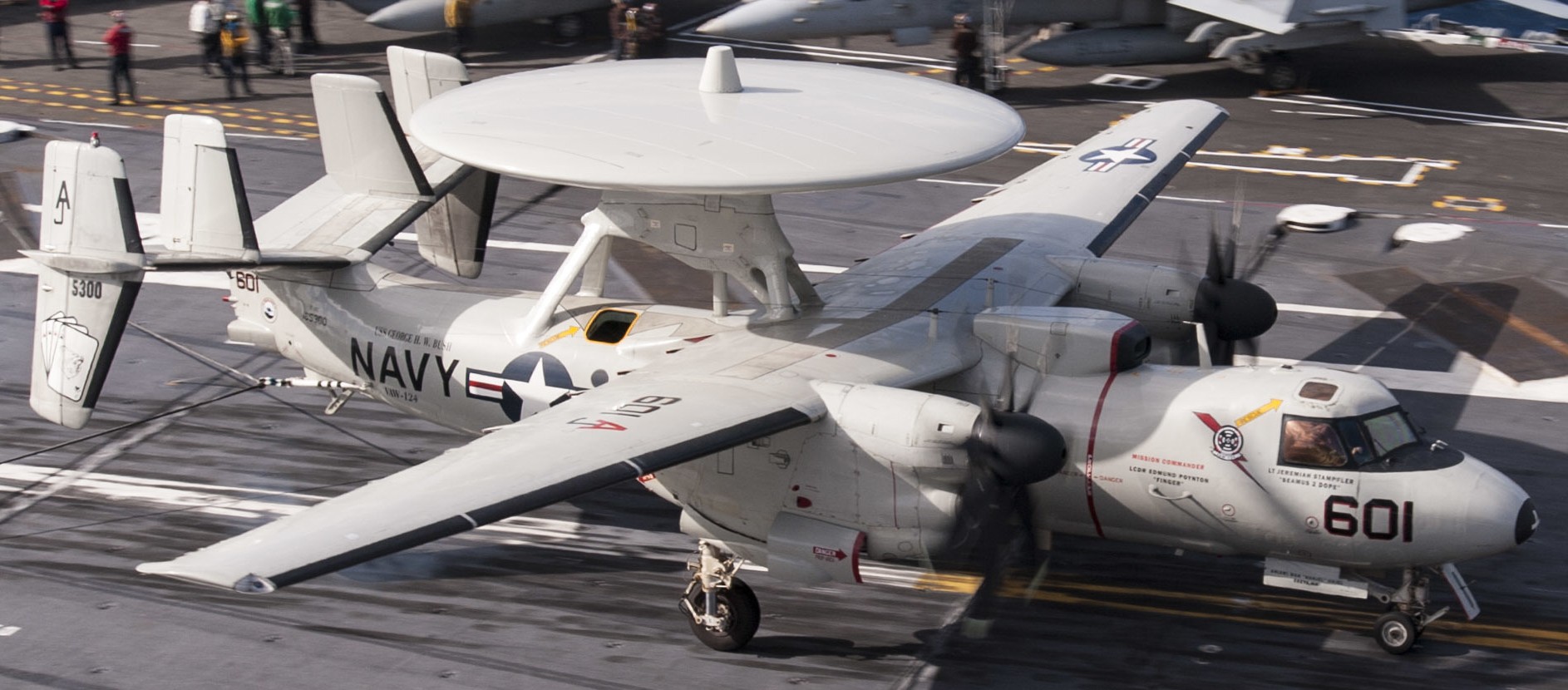 vaw-124 bear aces airborne command control squadron e-2c hawkeye cvn-77 uss george h. w. bush 93