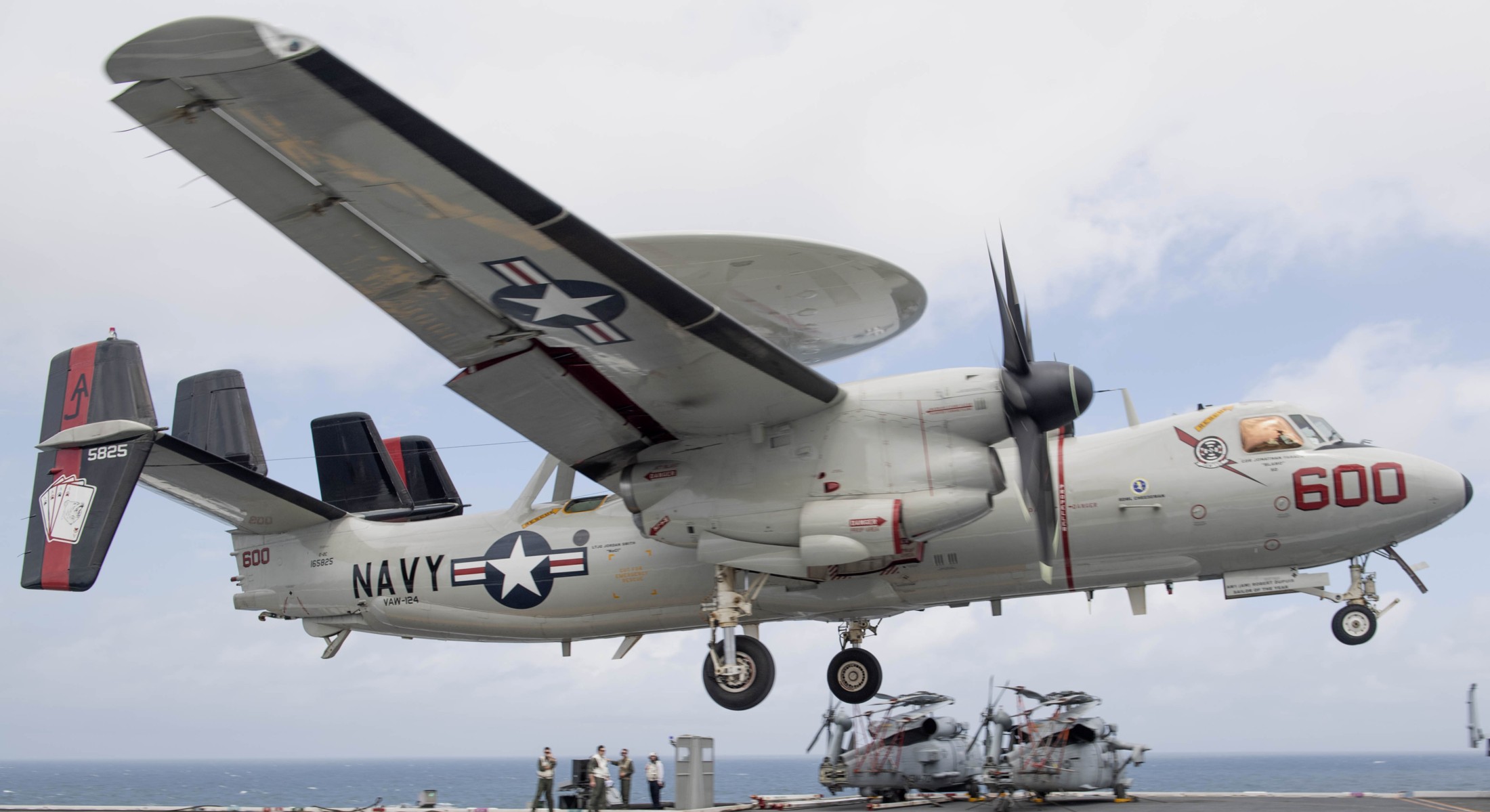 vaw-124 bear aces airborne command control squadron e-2c hawkeye cvn-78 uss gerald r. ford 100