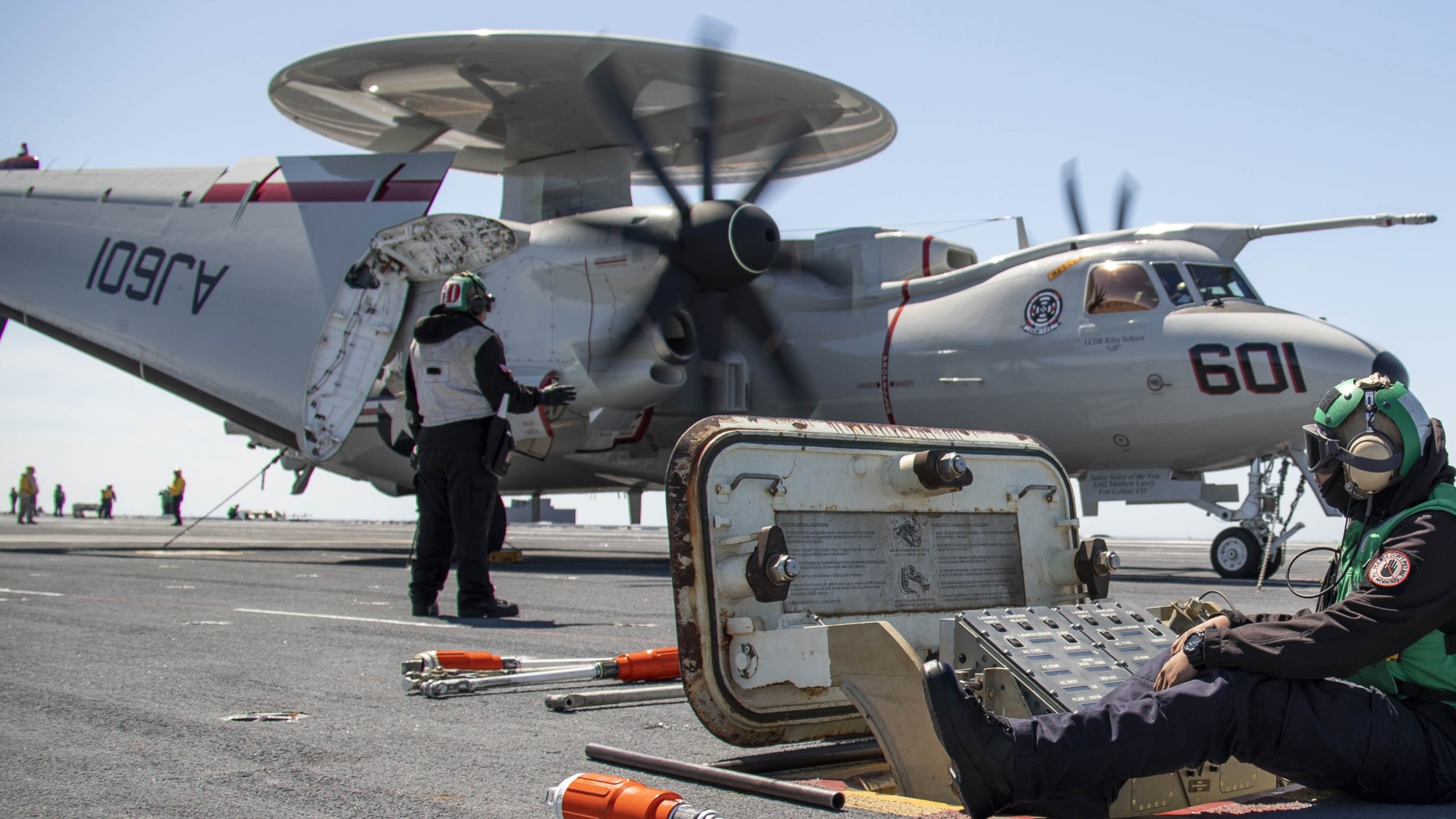 vaw-124 bear aces airborne command control squadron e-2d advanced hawkeye cvn-78 uss gerald r. ford 109