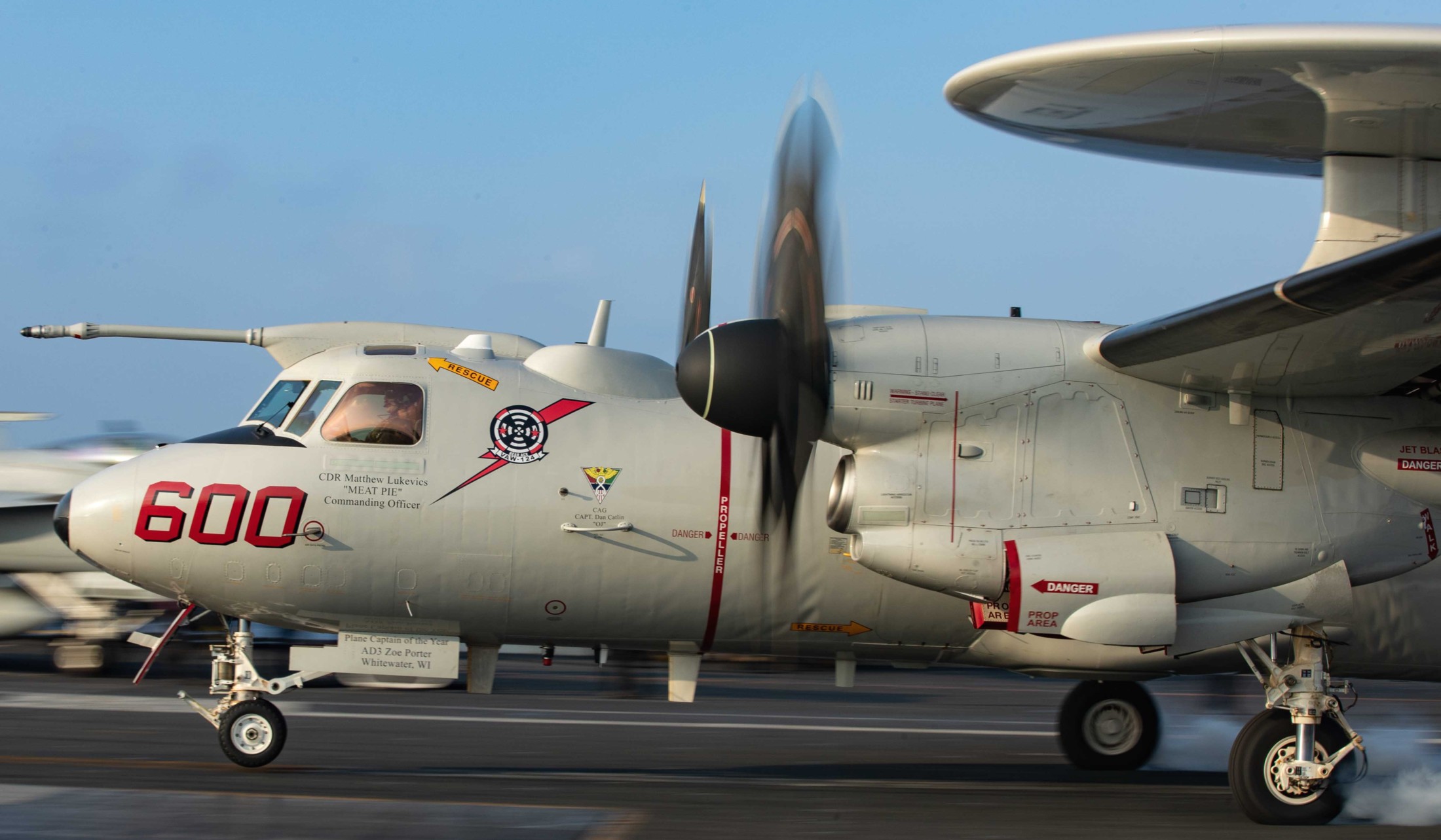 vaw-124 bear aces airborne command control squadron e-2d advanced hawkeye cvn-78 uss gerald r. ford cvw-8 118