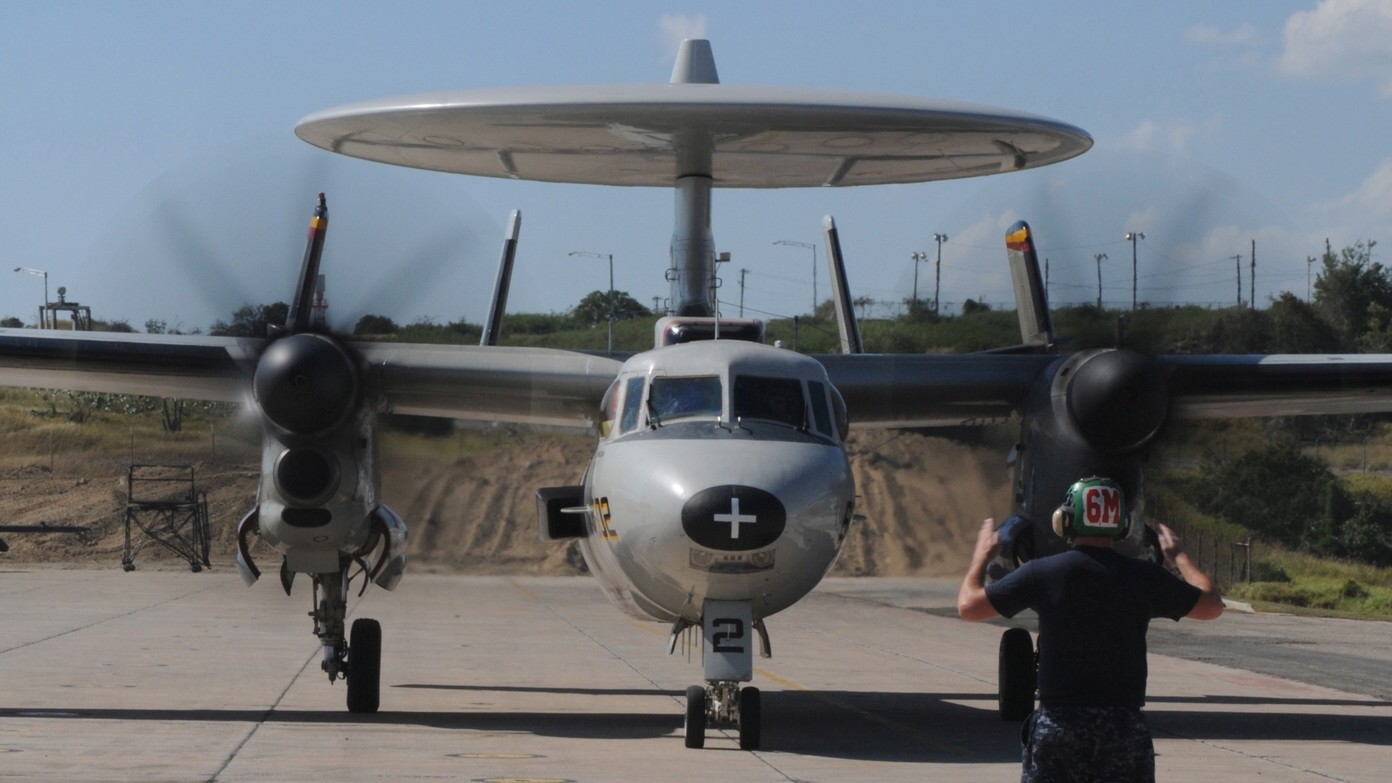 vaw-125 tigertails carrier airborne early warning squadron e-2c hawkeye naval station guantanamo bay cuba 44