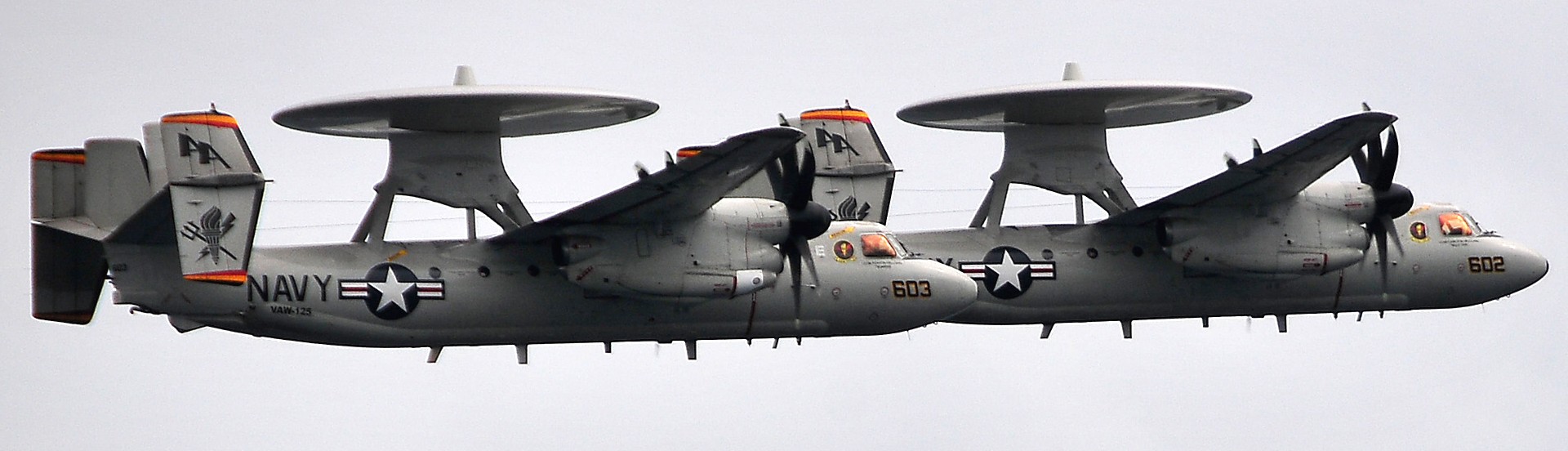 vaw-125 tigertails carrier airborne early warning squadron e-2c hawkeye cvw-17 cvn-70 uss carl vinson 45