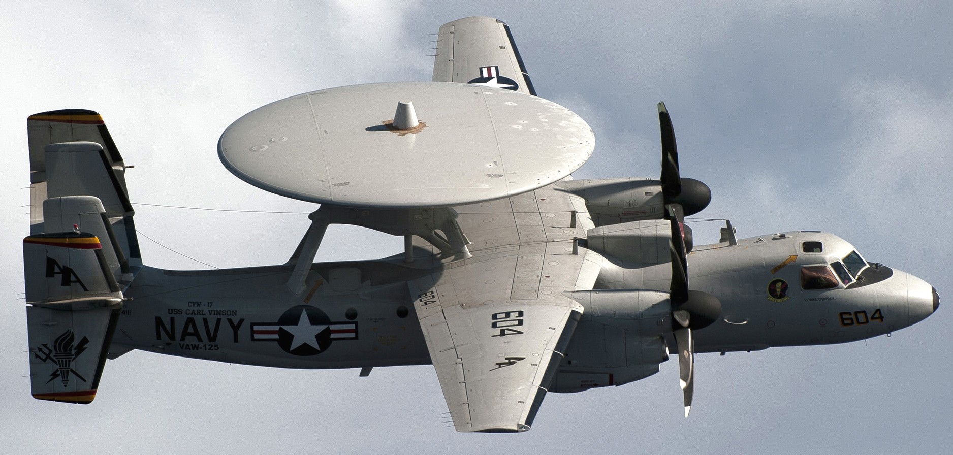 vaw-125 tigertails carrier airborne early warning squadron e-2c hawkeye cvw-17 cvn-70 uss carl vinson 49