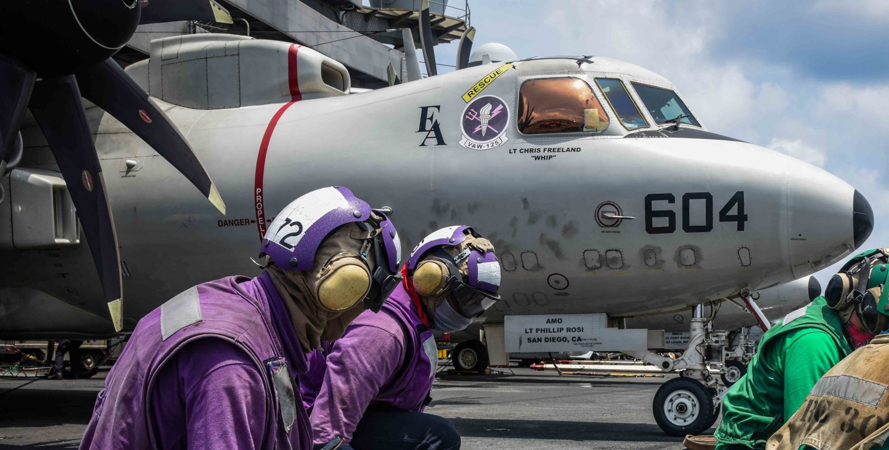 vaw-125 tigertails airborne command control squadron e-2d advanced hawkeye cvw-5 cvn-76 uss ronald reagan 96