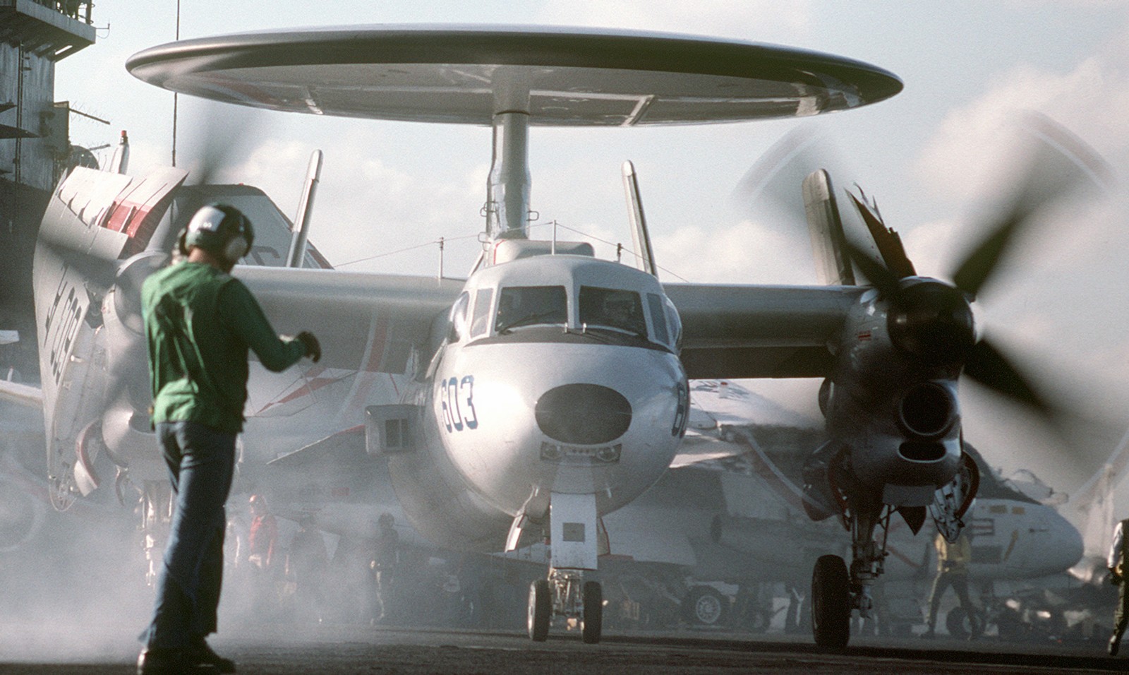 vaw-126 seahawks carrier airborne early warning squadron e-2c hawkeye cvw-3 cv-67 uss john f. kennedy 03