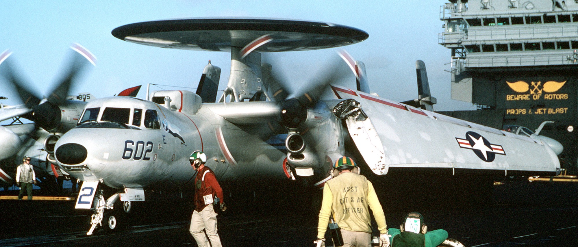 vaw-126 seahawks carrier airborne early warning squadron e-2c hawkeye cvw-3 cv-67 uss john f. kennedy 10