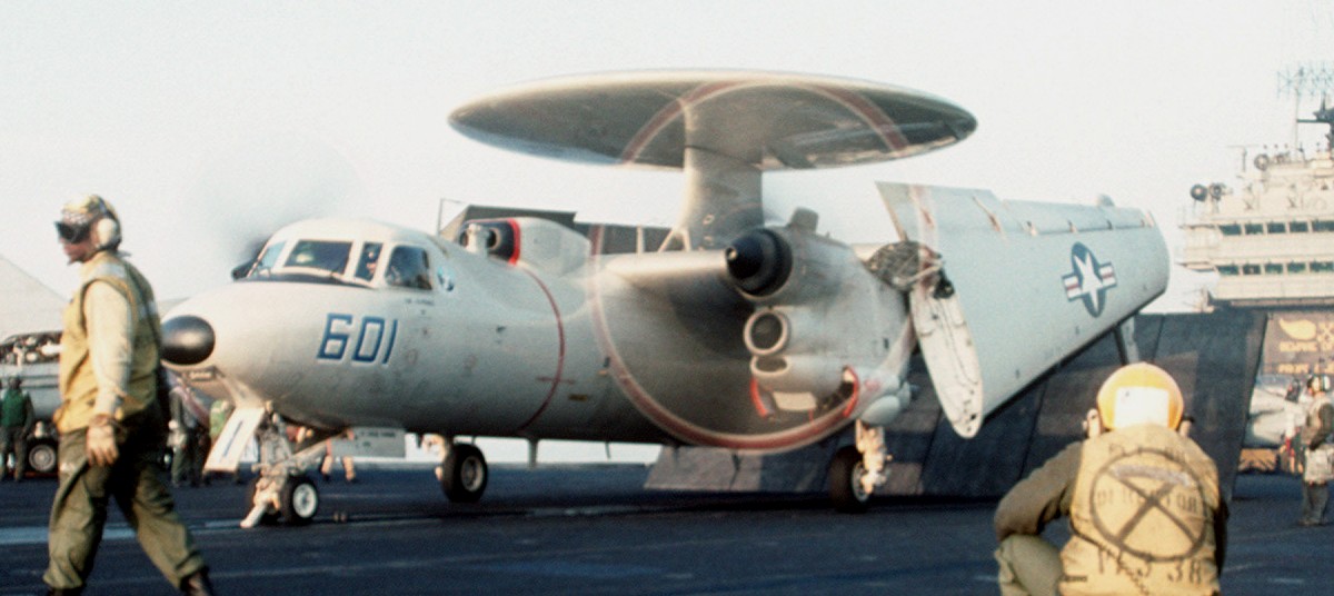 vaw-126 seahawks carrier airborne early warning squadron e-2c hawkeye cvw-3 cv-67 uss john f. kennedy 16