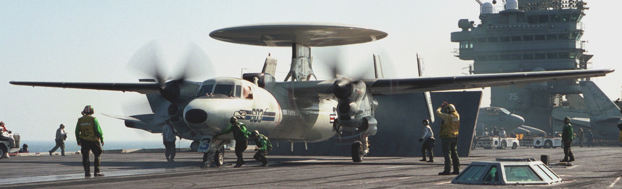 vaw-126 seahawks carrier airborne early warning squadron e-2c hawkeye cvw-3 cvn-75 uss harry s. truman 21