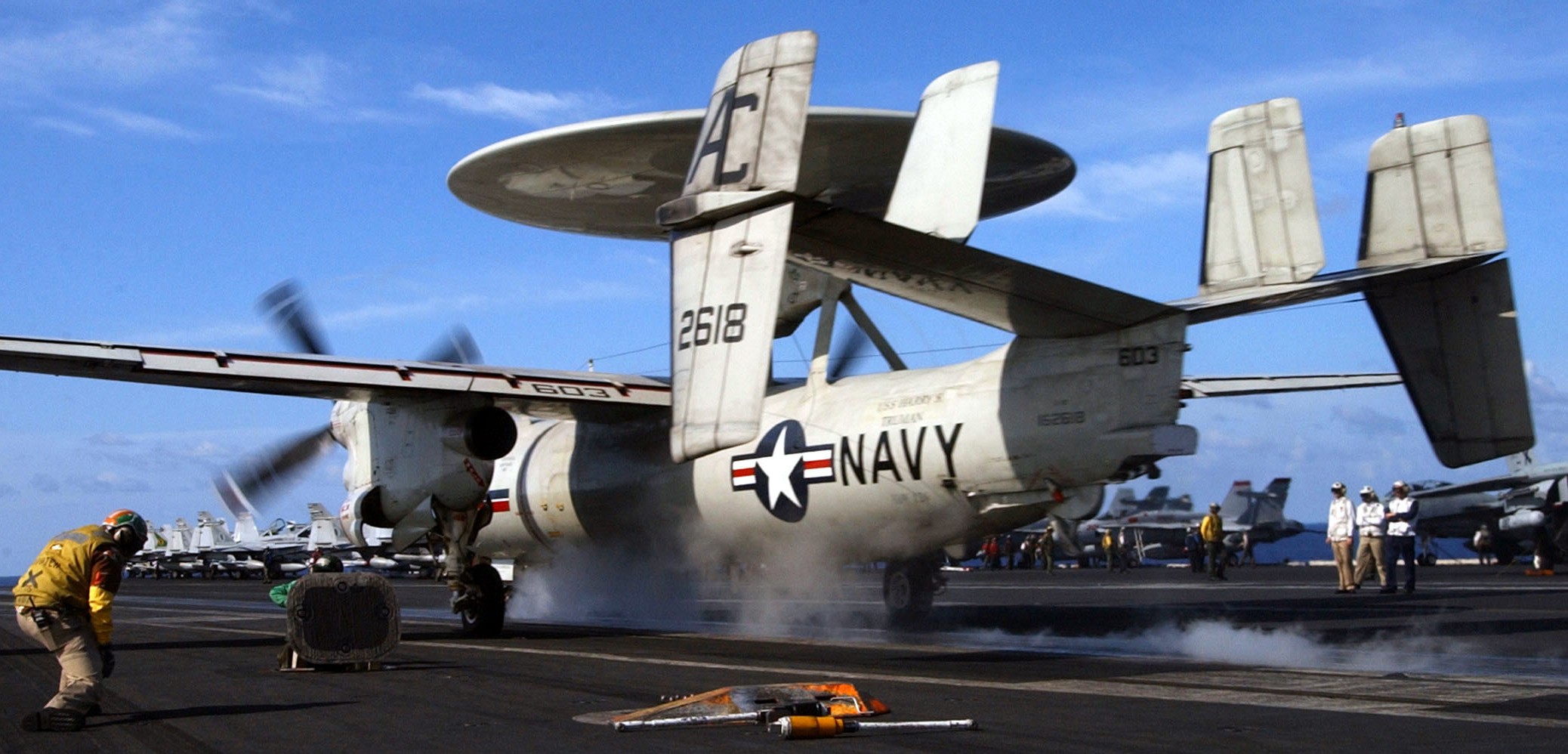 vaw-126 seahawks carrier airborne early warning squadron e-2c hawkeye cvw-3 cvn-75 uss harry s. truman 2003 25