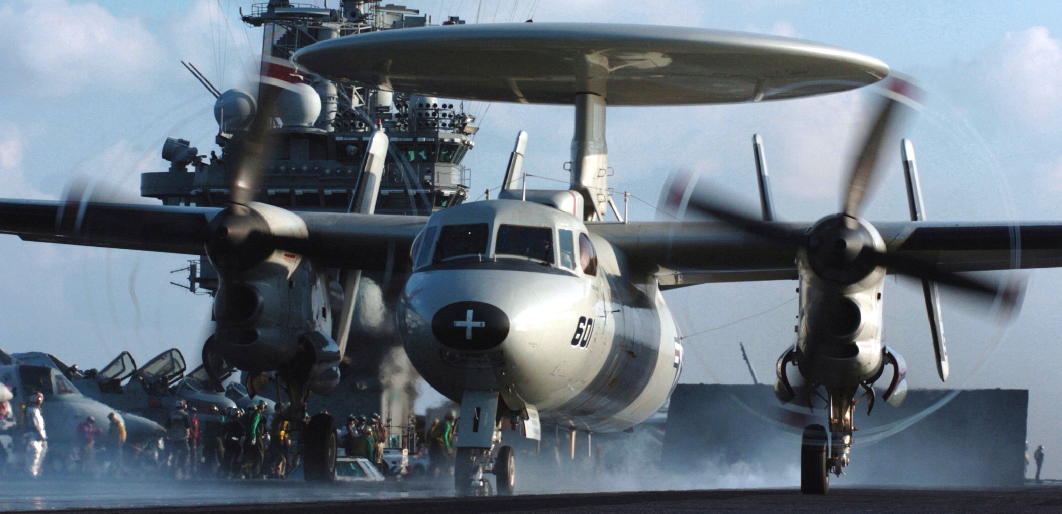 vaw-126 seahawks carrier airborne early warning squadron e-2c hawkeye cvw-3 cvn-75 uss harry s. truman 30