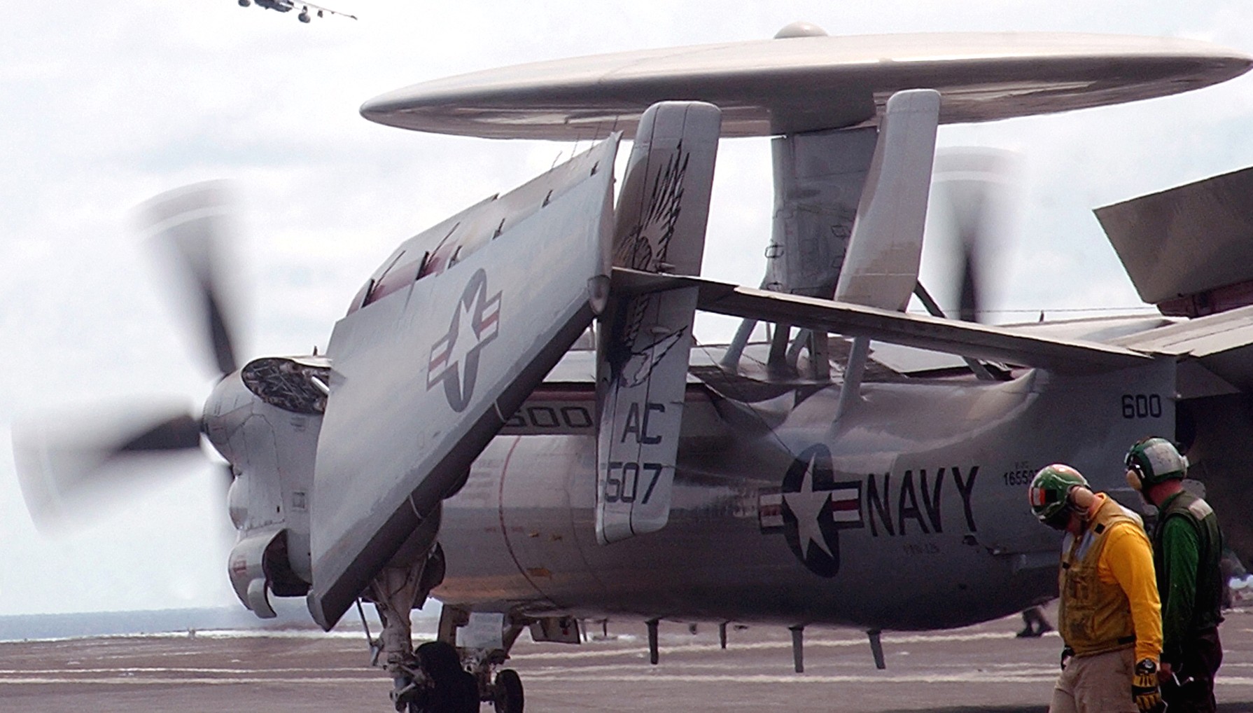 vaw-126 seahawks carrier airborne early warning squadron e-2c hawkeye cvw-3 cvn-75 uss harry s. truman 36