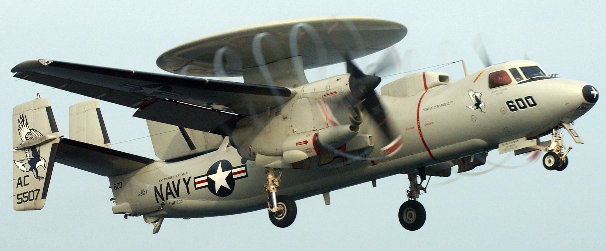 vaw-126 seahawks carrier airborne early warning squadron e-2c hawkeye cvw-3 cvn-75 uss harry s. truman 2005 37