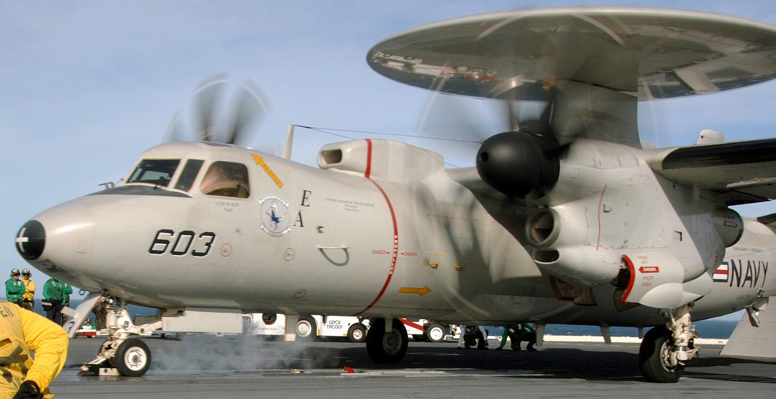 vaw-126 seahawks carrier airborne early warning squadron e-2c hawkeye cvw-3 cvn-75 uss harry s. truman 39