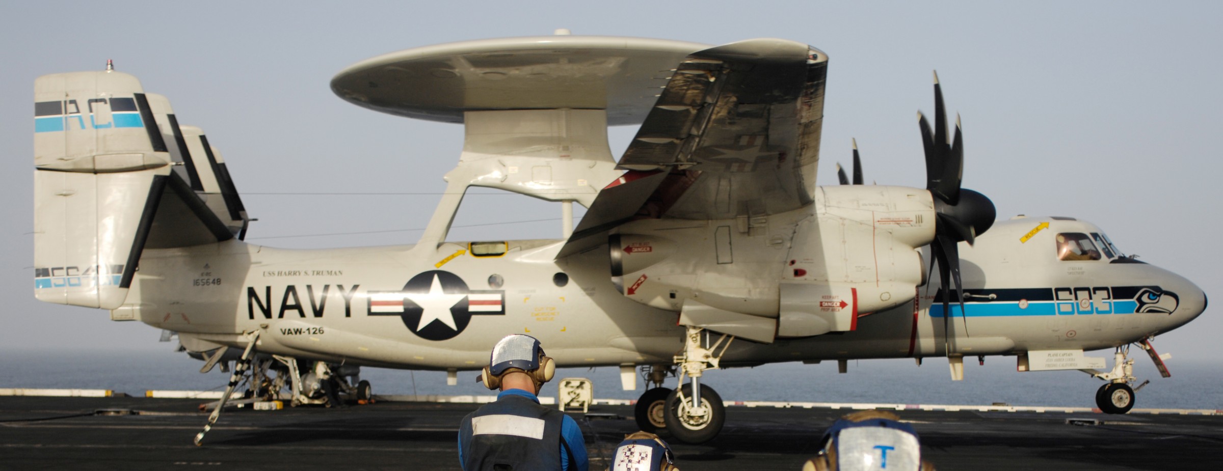 vaw-126 seahawks carrier airborne early warning squadron e-2c hawkeye cvw-3 cvn-75 uss harry s. truman 2010 47