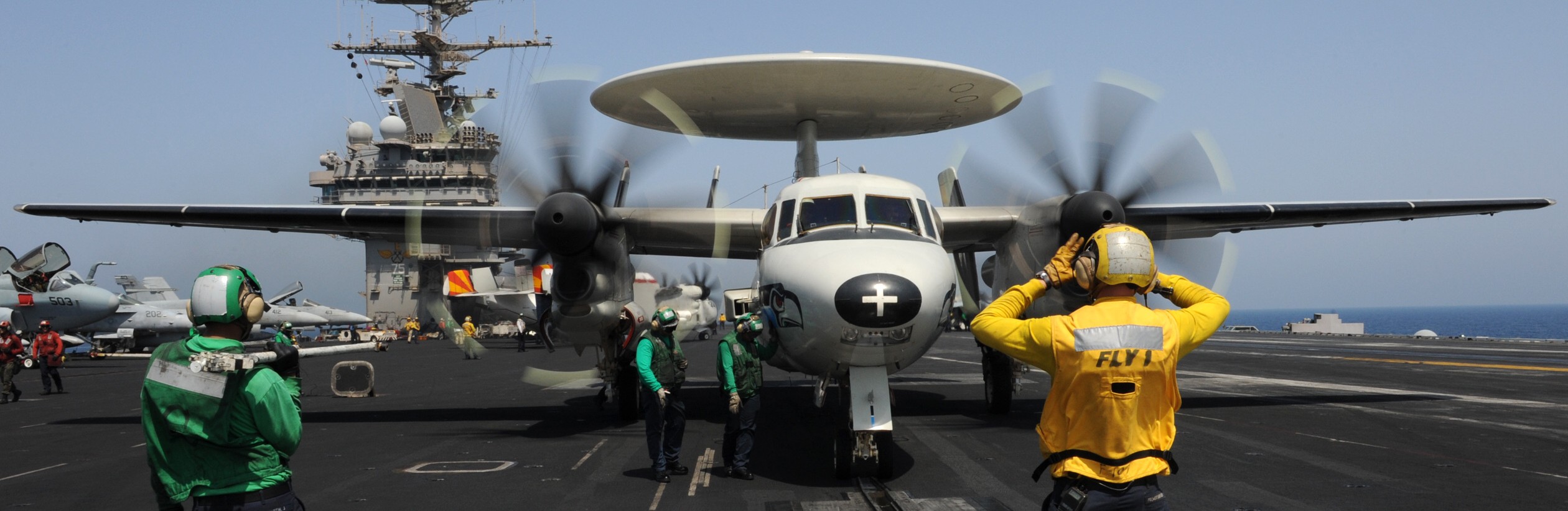 vaw-126 seahawks carrier airborne early warning squadron e-2c hawkeye cvw-3 cvn-75 uss harry s. truman 2010 48