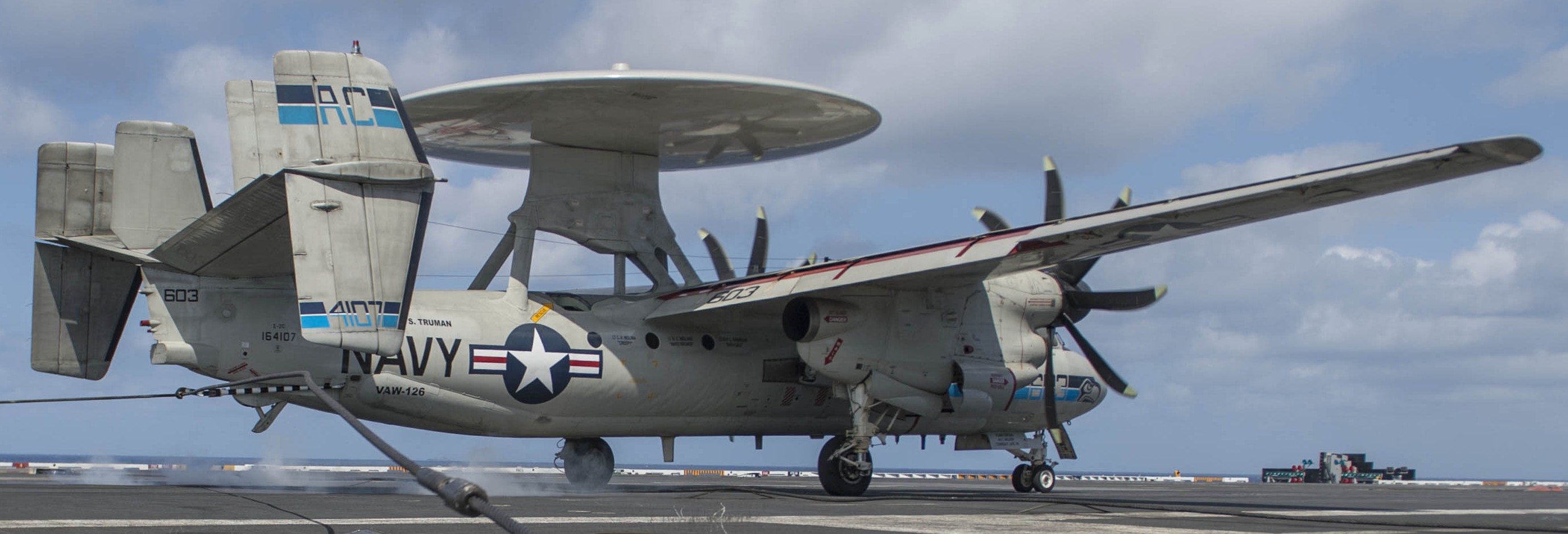 vaw-126 seahawks carrier airborne early warning squadron e-2c hawkeye cvw-3 cvn-75 uss harry s. truman 50