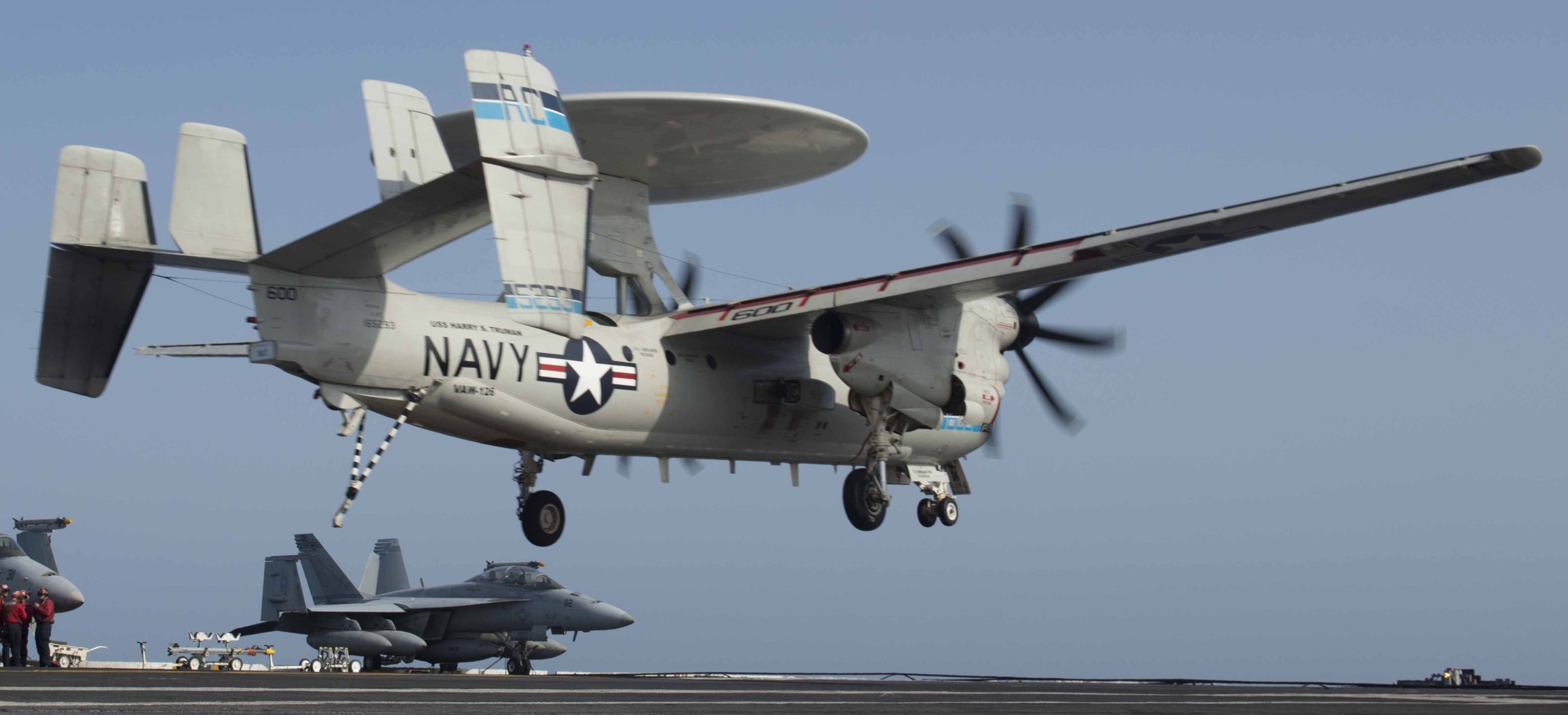 vaw-126 seahawks carrier airborne early warning squadron e-2c hawkeye cvw-3 cvn-75 uss harry s. truman 52