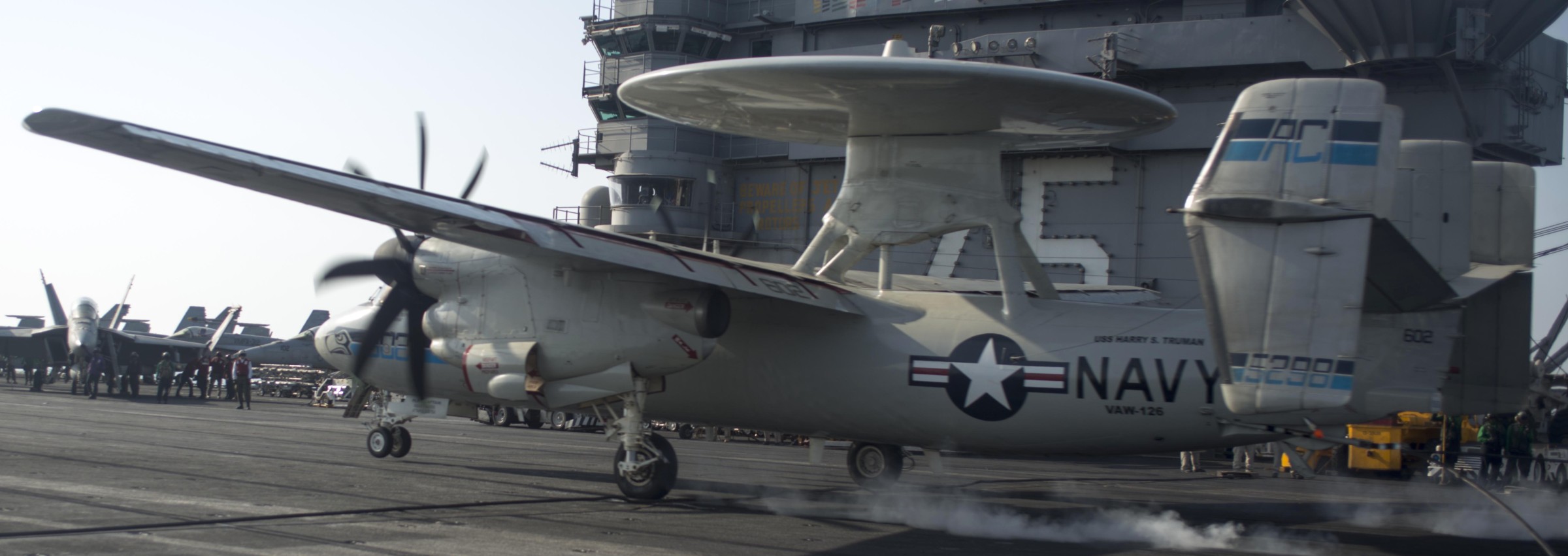 vaw-126 seahawks carrier airborne early warning squadron e-2c hawkeye cvw-3 cvn-75 uss harry s. truman 2013 53