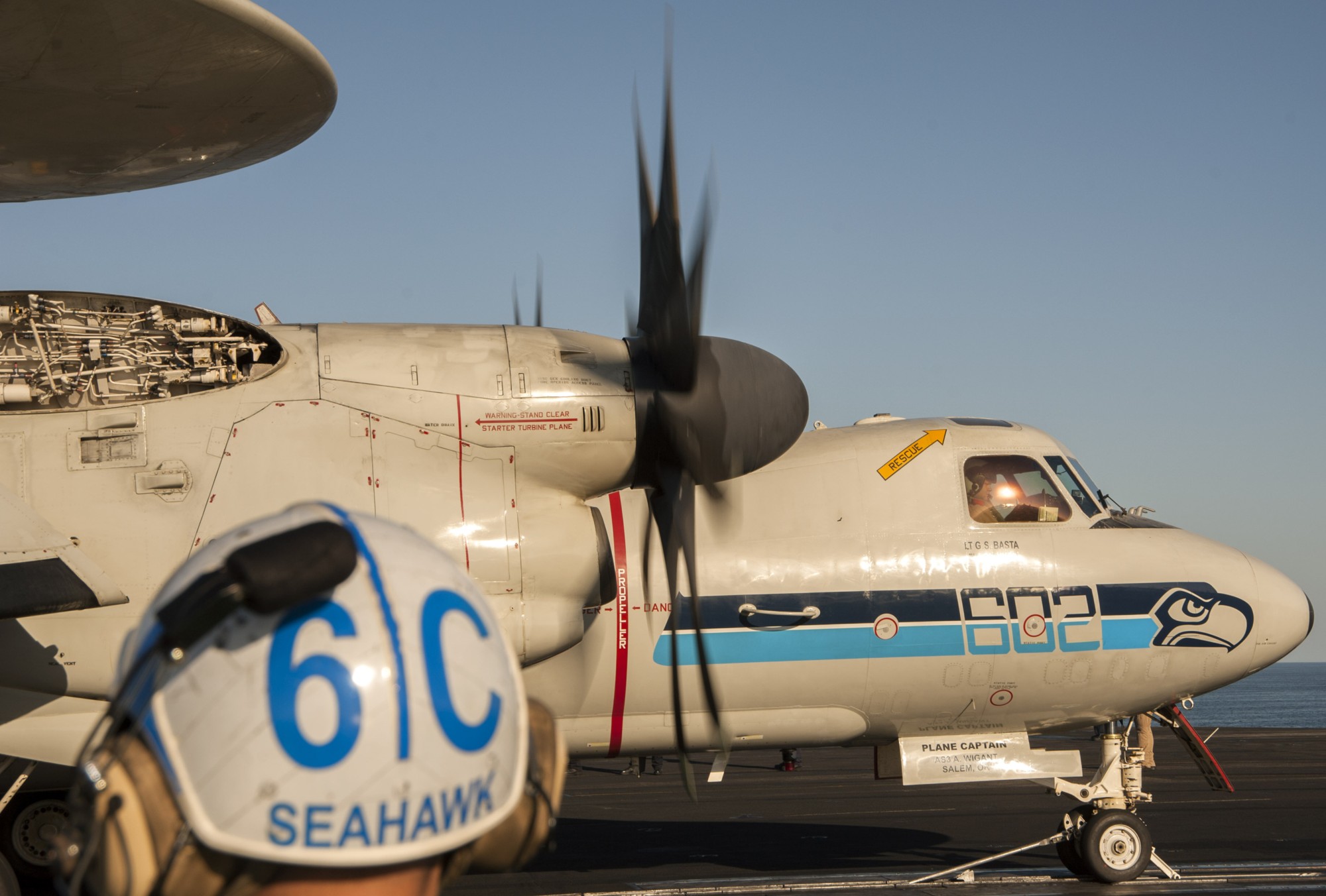 vaw-126 seahawks carrier airborne early warning squadron e-2c hawkeye cvw-3 cvn-75 uss harry s. truman 55