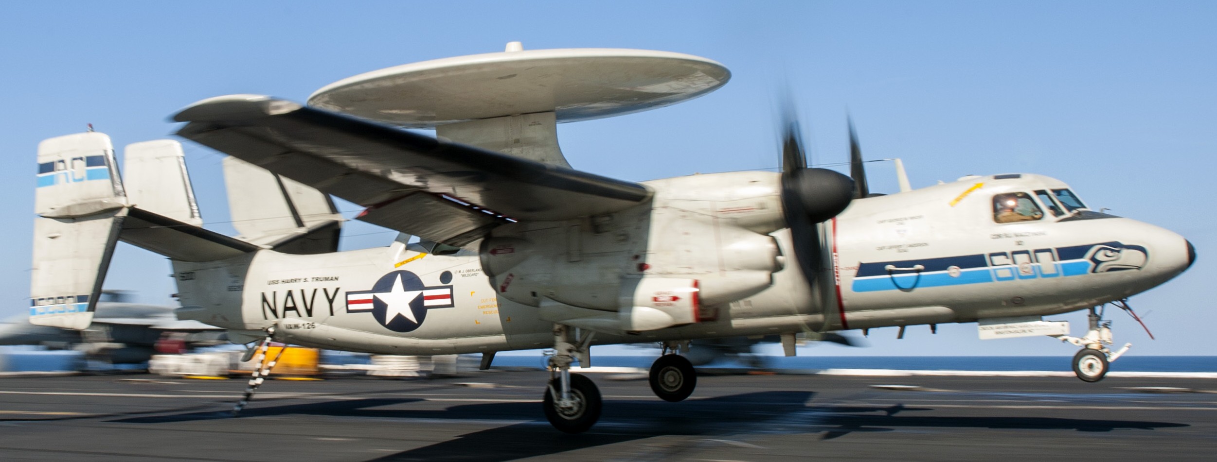 vaw-126 seahawks carrier airborne early warning squadron e-2c hawkeye cvw-3 cvn-75 uss harry s. truman 59