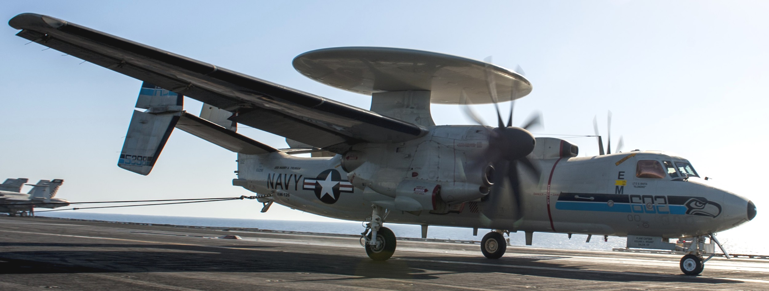 vaw-126 seahawks carrier airborne early warning squadron e-2c hawkeye cvw-3 cvn-75 uss harry s. truman 63