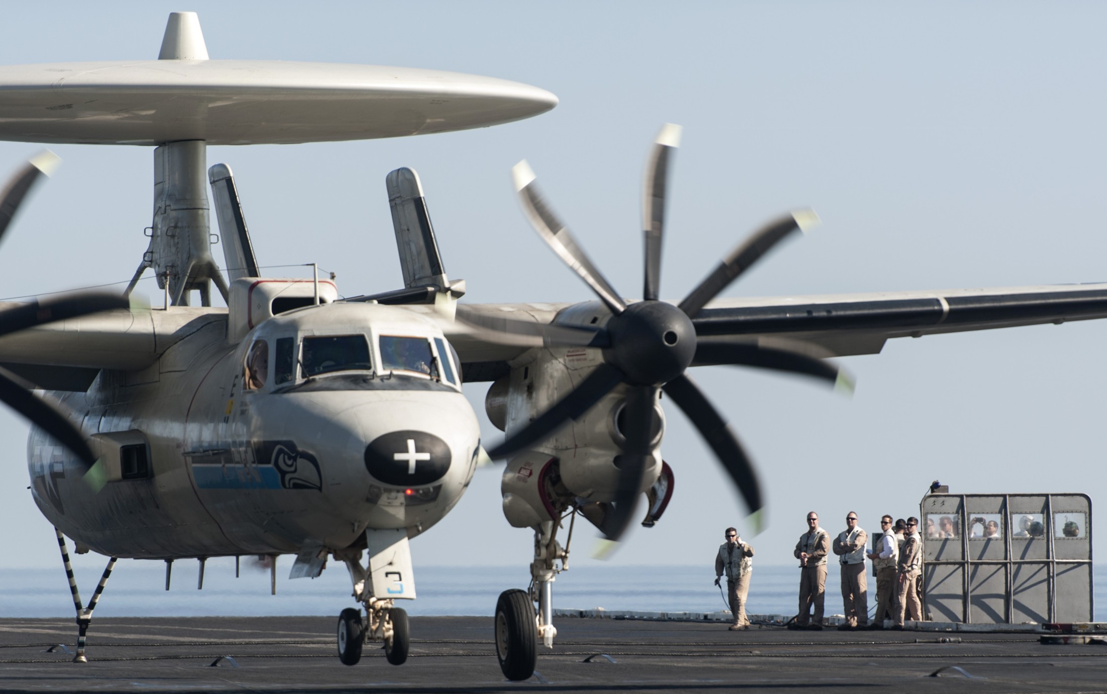 vaw-126 seahawks carrier airborne early warning squadron e-2c hawkeye cvw-3 cvn-75 uss harry s. truman 64