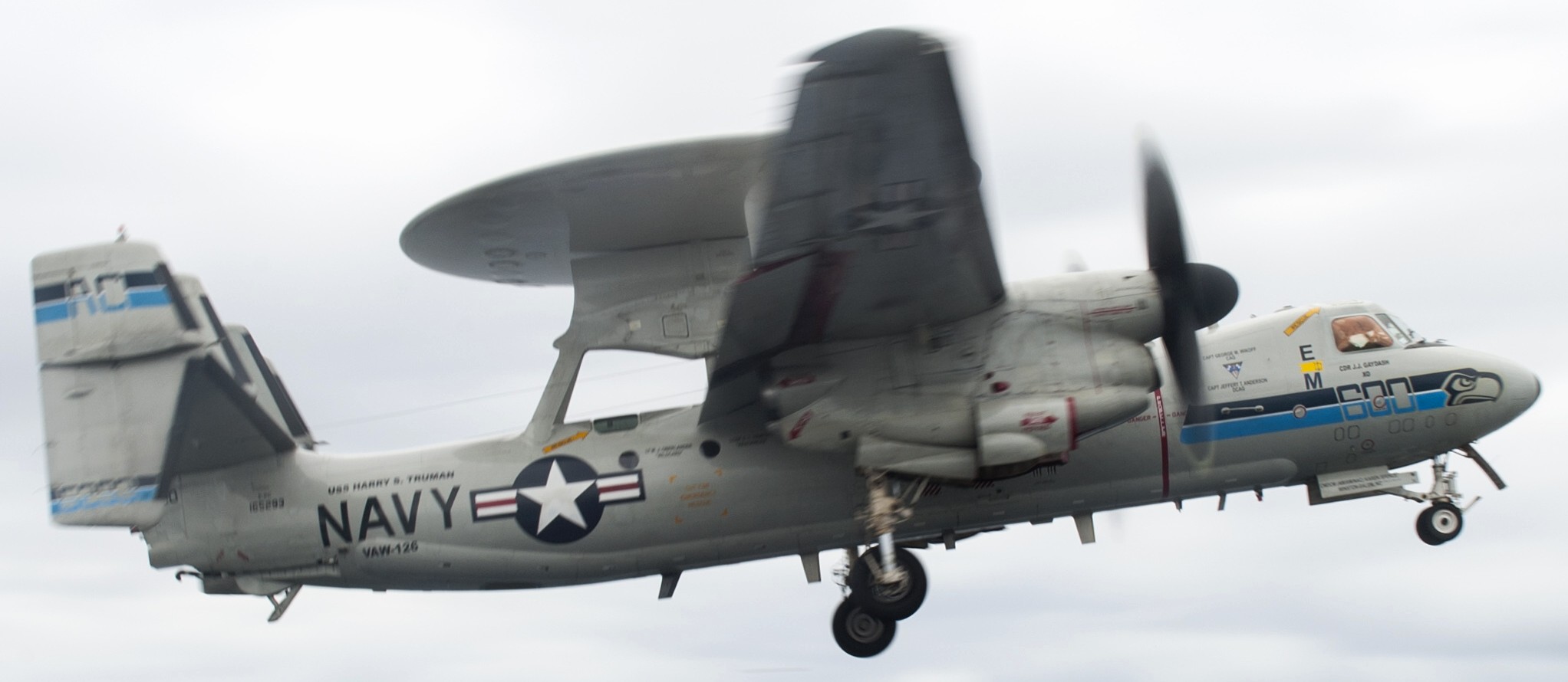 vaw-126 seahawks carrier airborne early warning squadron e-2c hawkeye cvw-3 cvn-75 uss harry s. truman 2014 66