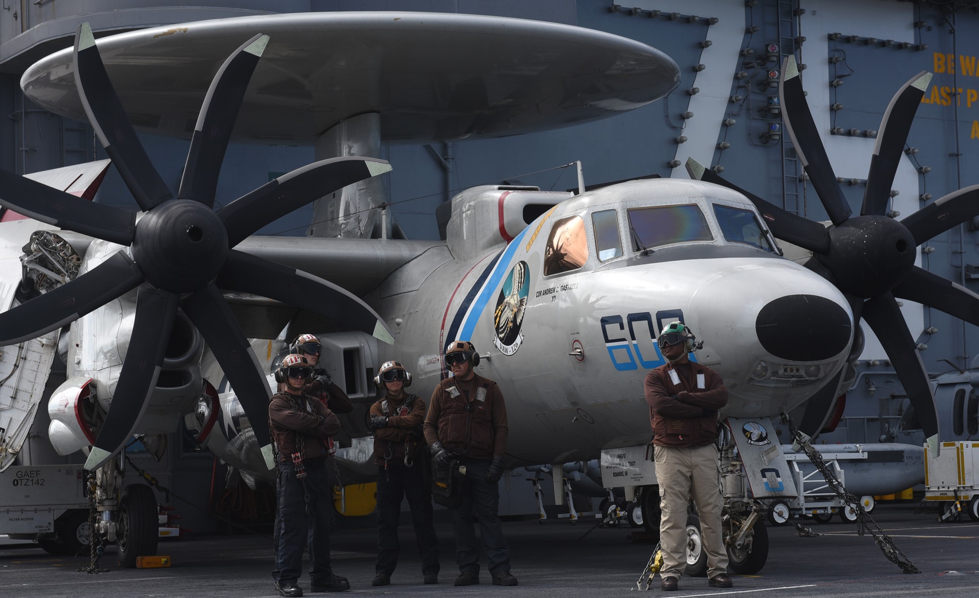 vaw-126 seahawks airborne command control squadron e-2d advanced hawkeye cvw-1 cvn-75 uss harry s. truman 2017 70