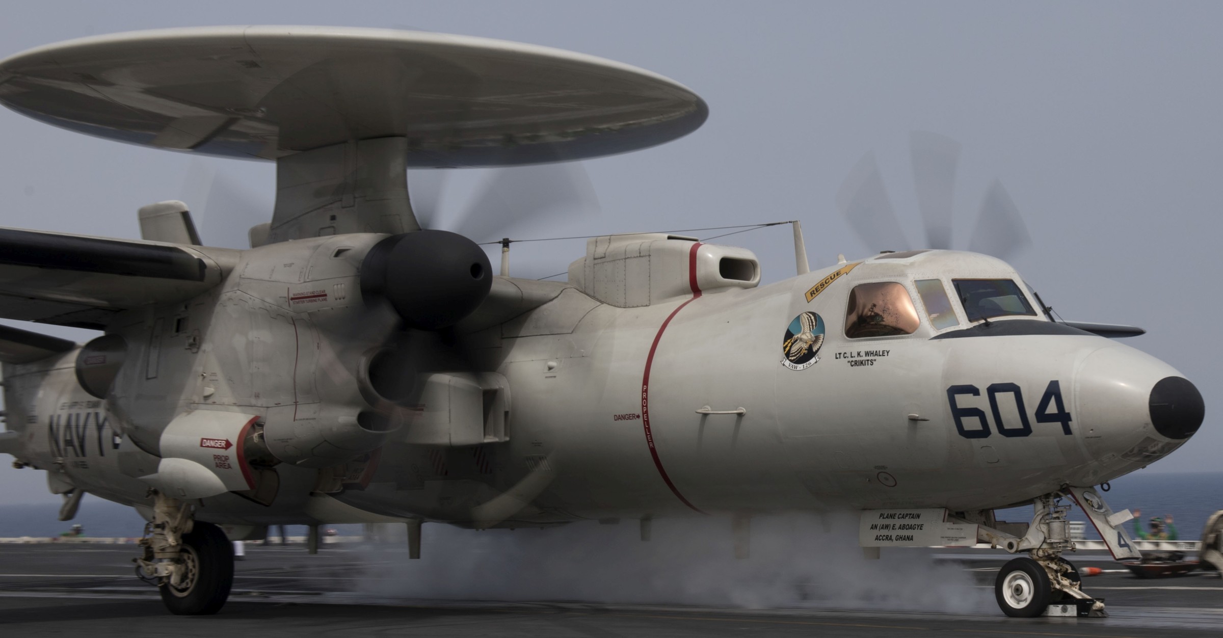 vaw-126 seahawks airborne command control squadron e-2d advanced hawkeye cvw-1 cvn-75 uss harry s. truman 74