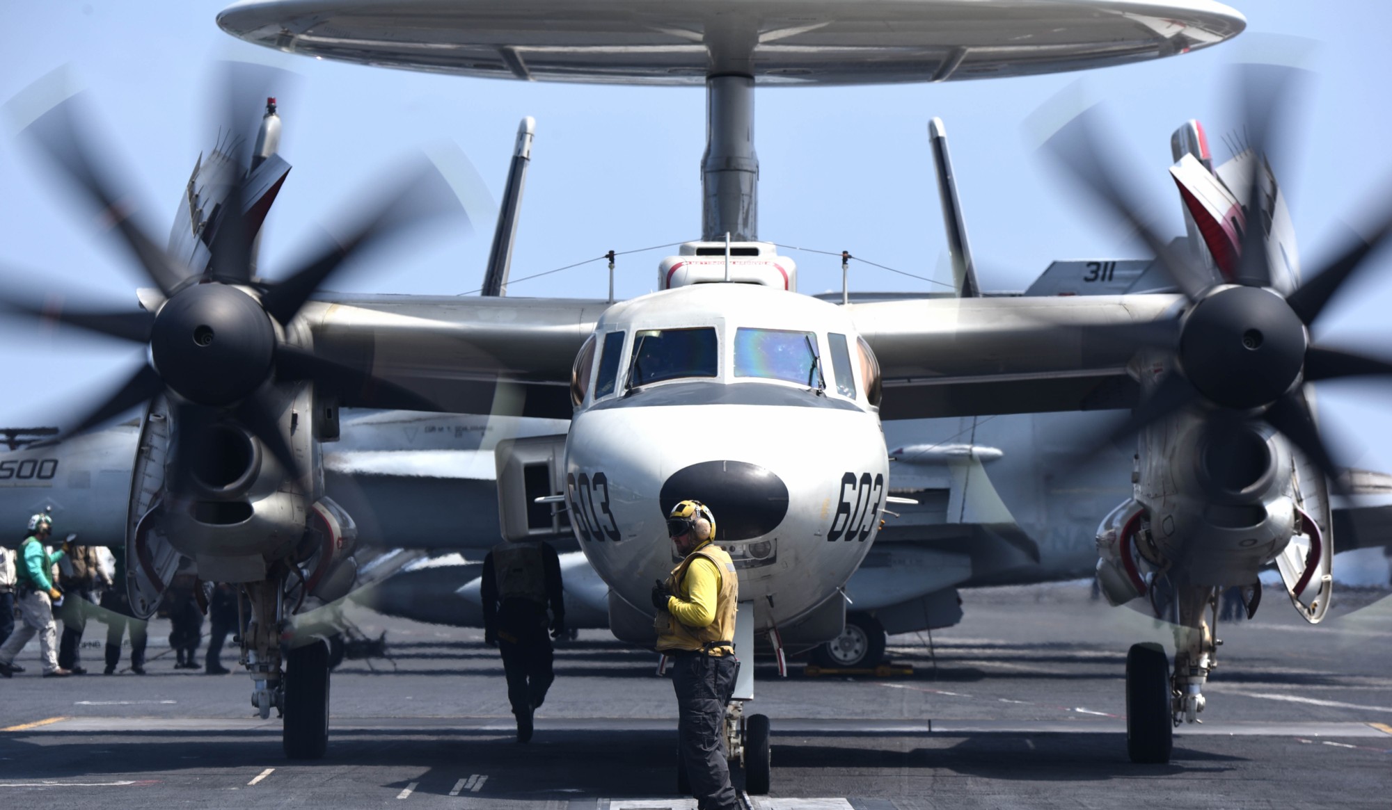 vaw-126 seahawks airborne command control squadron e-2d advanced hawkeye cvw-1 cvn-75 uss harry s. truman 80