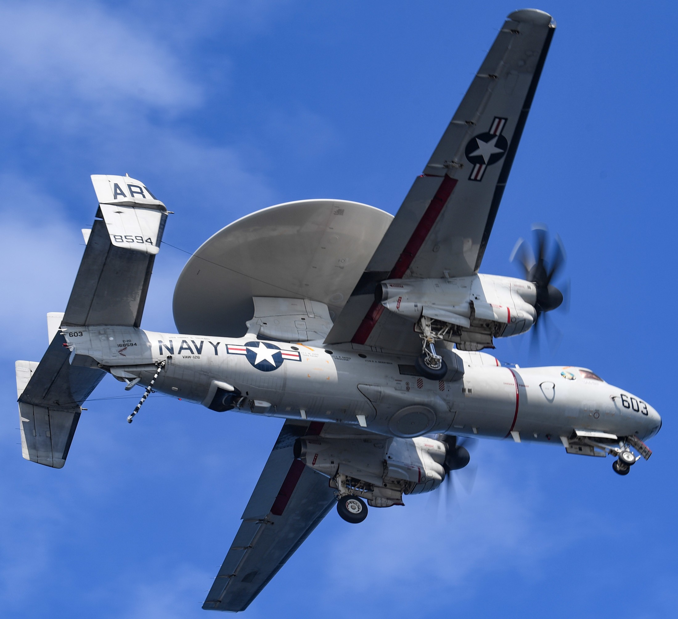 vaw-126 seahawks airborne command control squadron e-2d advanced hawkeye cvw-1 cvn-75 uss harry s. truman 2019 85