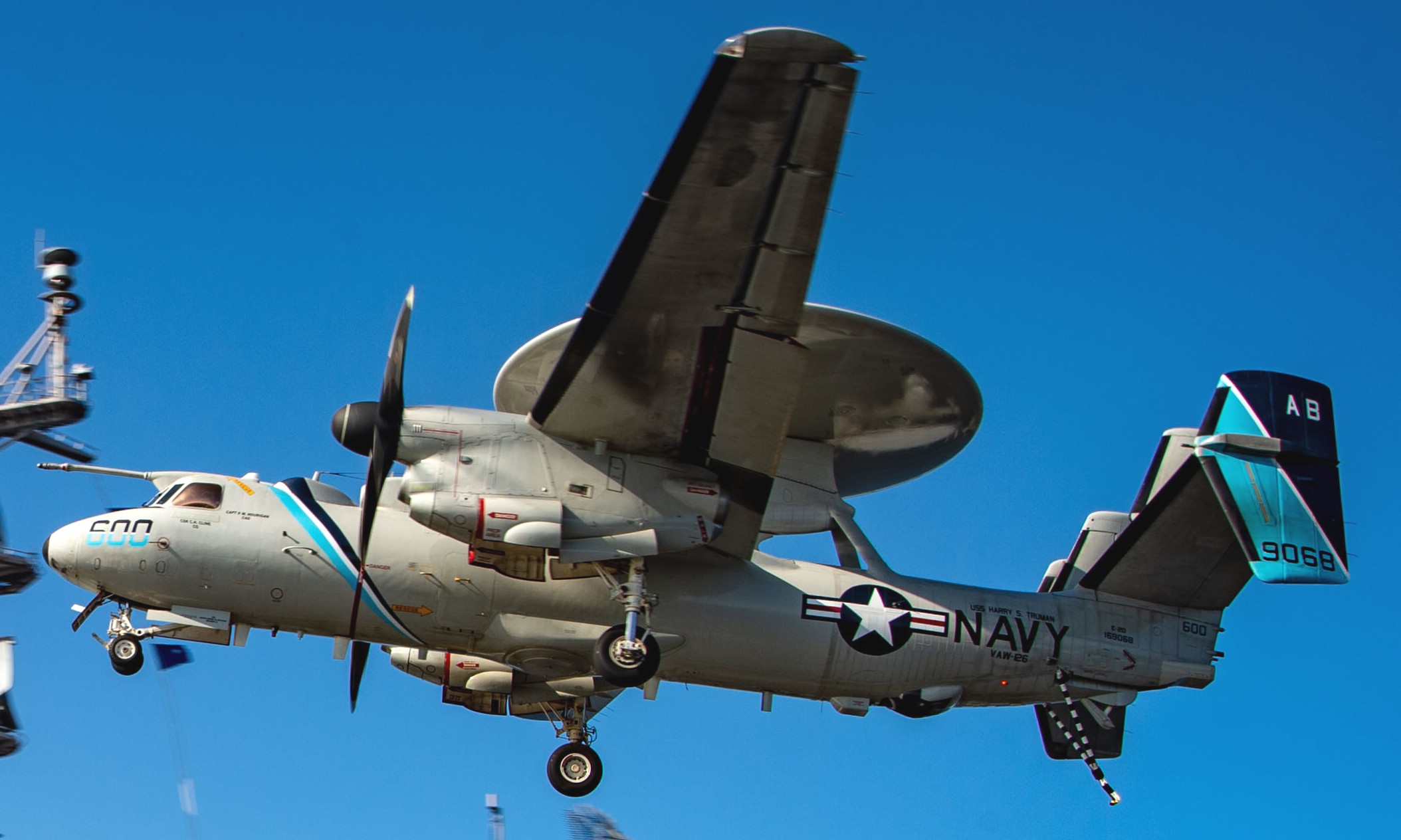 vaw-126 seahawks airborne command control squadron e-2d advanced hawkeye cvw-1 cvn-75 uss harry s. truman 103