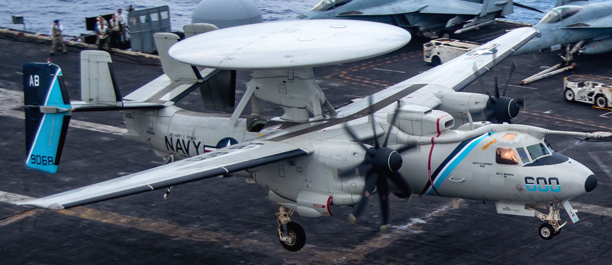 vaw-126 seahawks airborne command control squadron e-2d advanced hawkeye cvw-1 cvn-75 uss harry s. truman 113