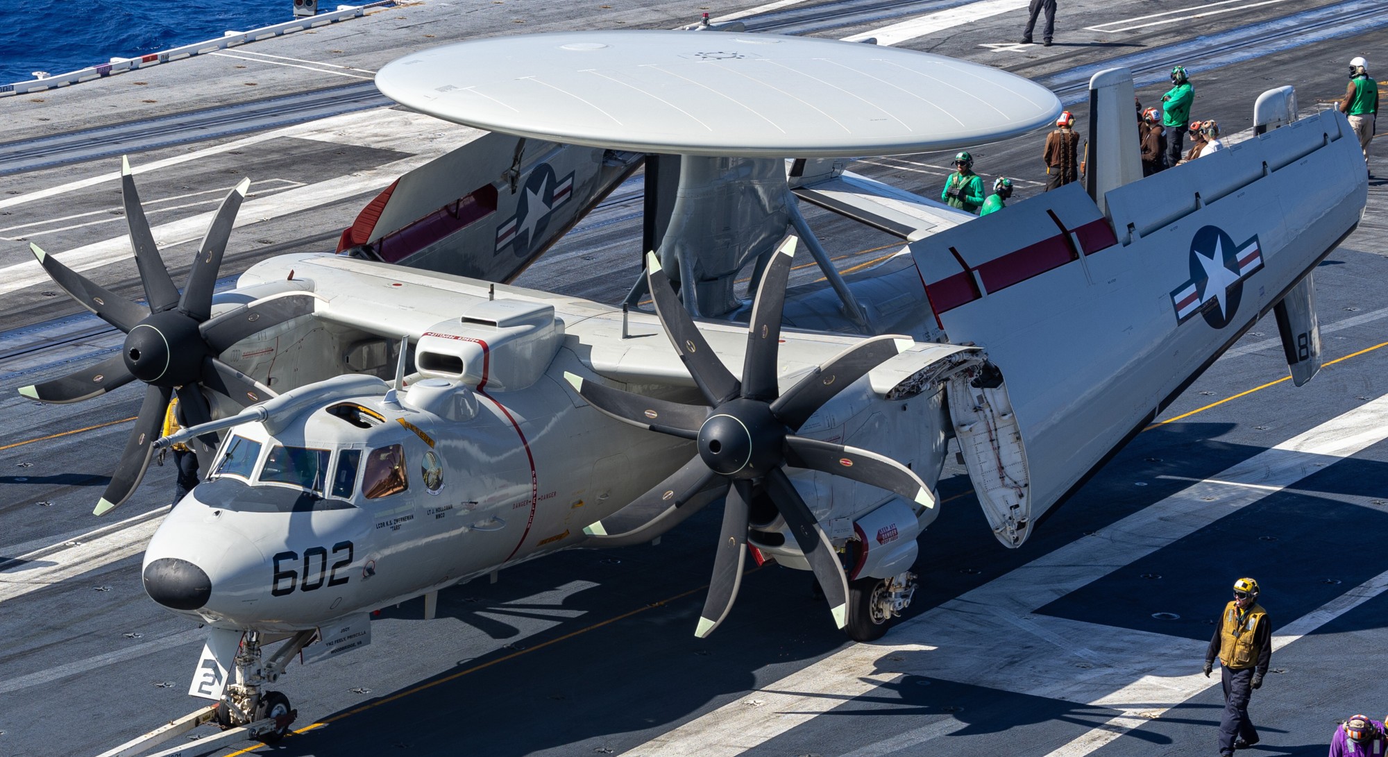 vaw-126 seahawks airborne command control squadron e-2d advanced hawkeye cvw-1 cvn-75 uss harry s. truman 2024 122