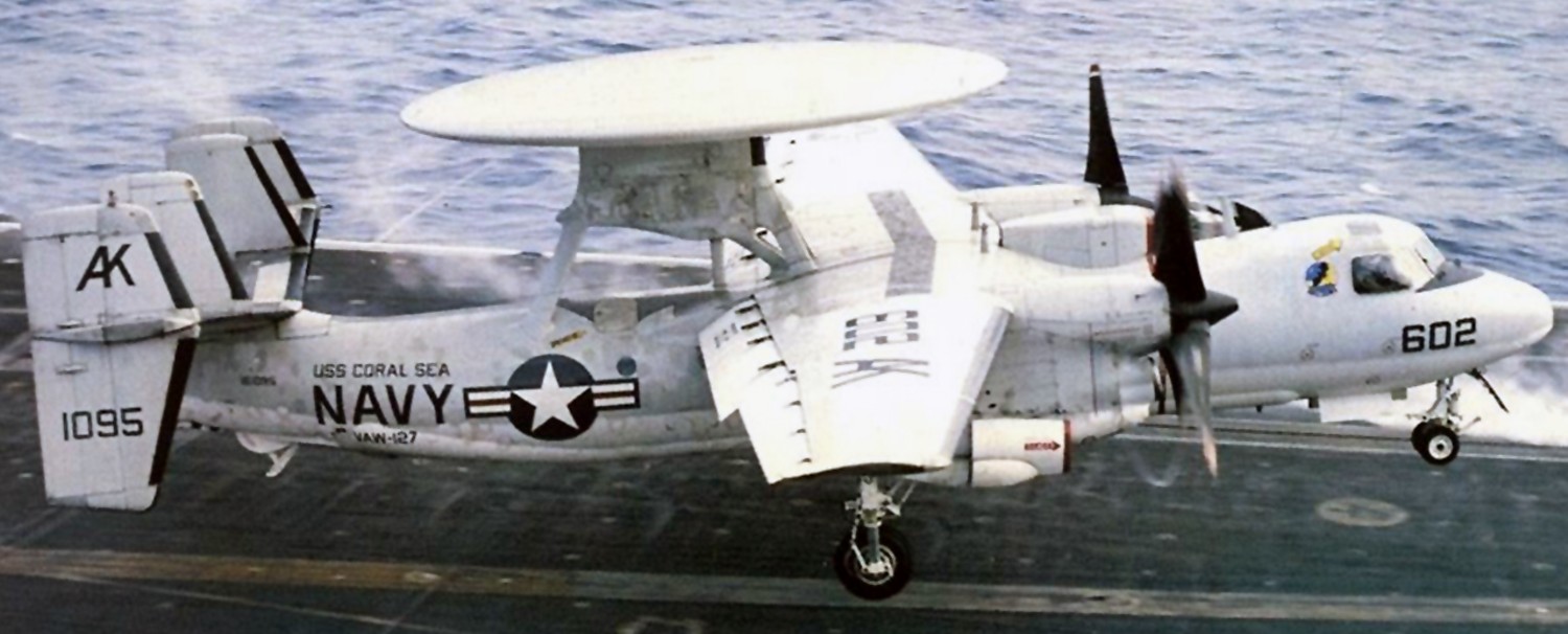 vaw-127 seabats carrier airborne early warning squadron e-2c hawkeye cvw-13 cv-43 uss coral sea 05